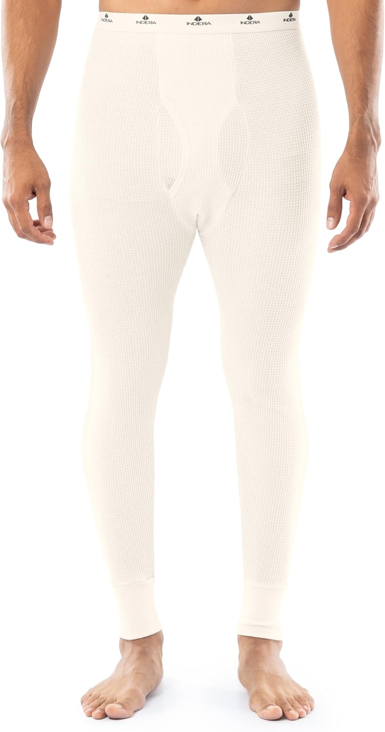 Indera Men's Traditional Waffle Thermal Long Johns Underwear