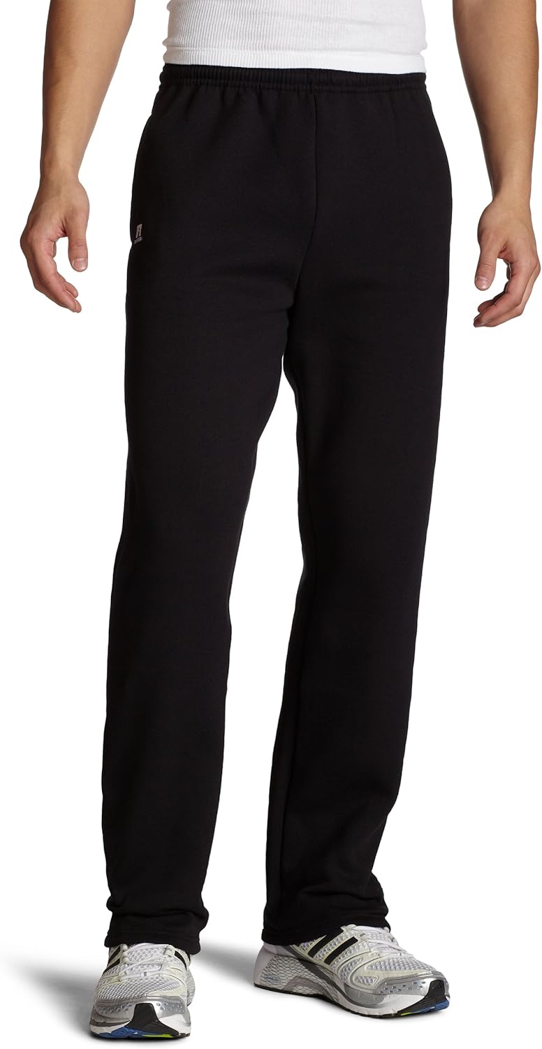 Russell Athletic Men's Dri Power Fleece Open Bottom Sweatpants with Pockets, Relaxed Fit, Moisture Wicking