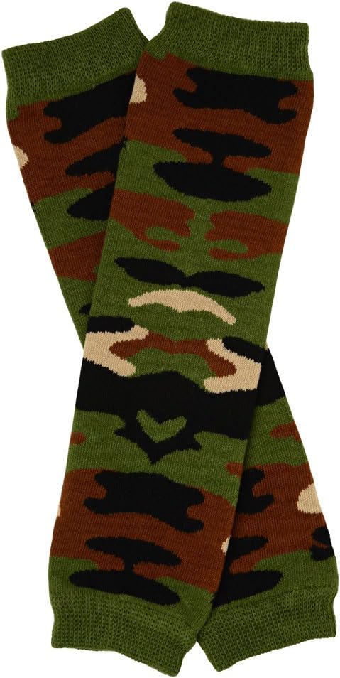 juDanzy Green Camo camouflage leg warmers for girl or boy toddler & child