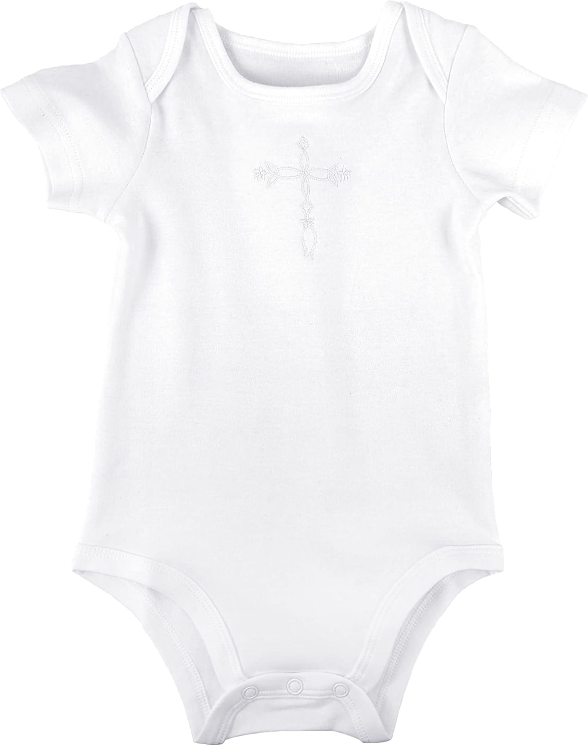 Cotton Knit Christening Onesie