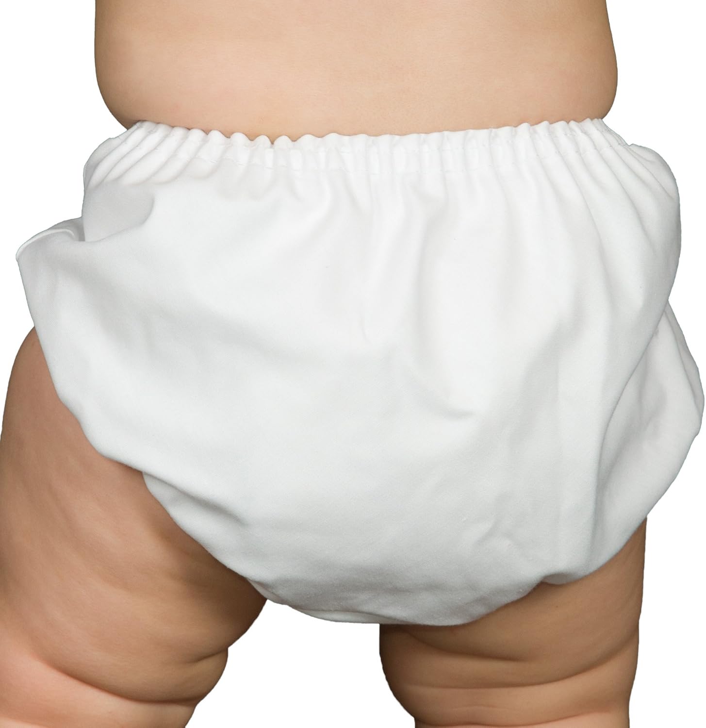 I.C. Collections Baby Boys White Batiste Diaper Cover Bloomers