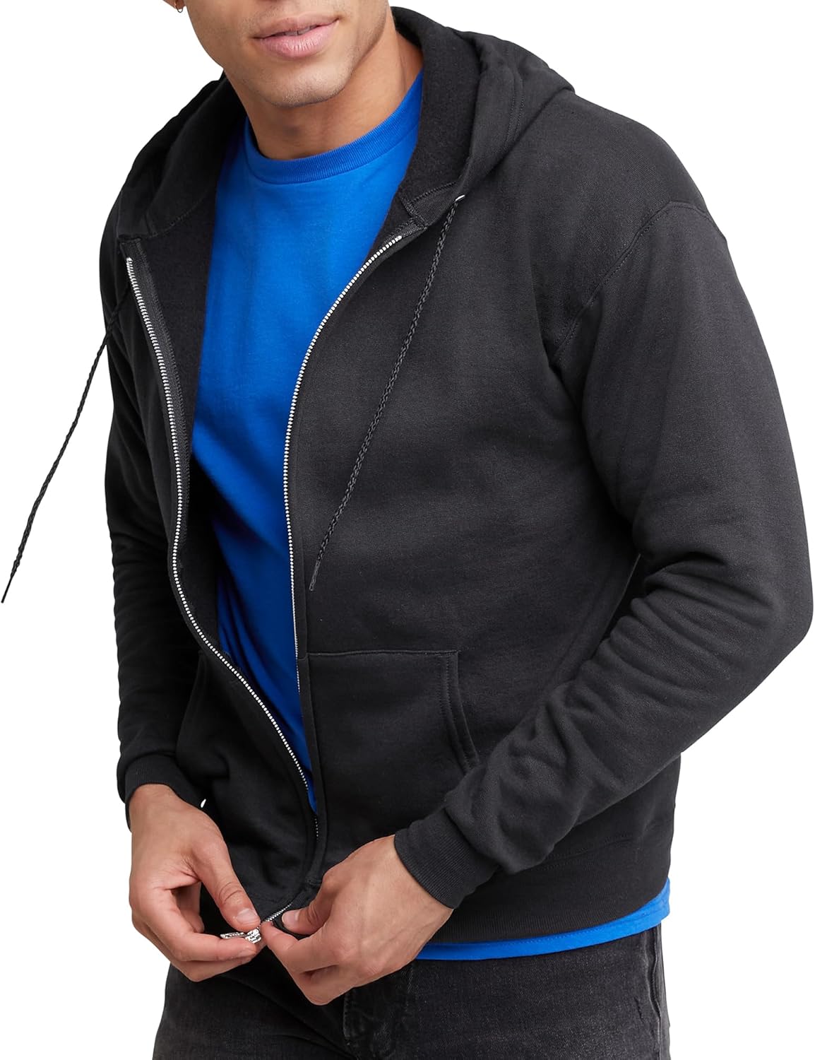 Hanes Men's EcoSmart Fleece Full-Zip Hoodie Sweatshirt