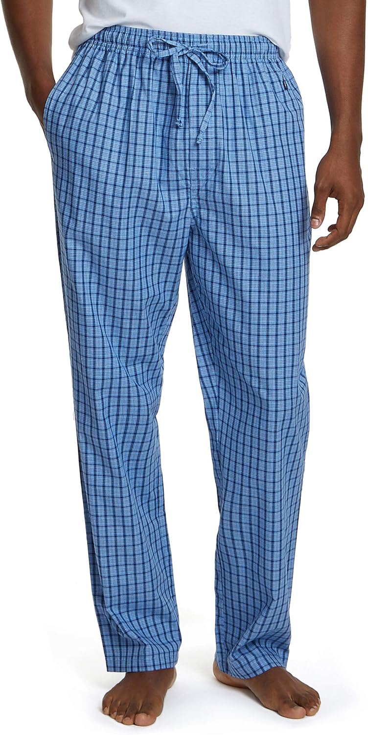 Nautica Men's Soft Woven 100% Cotton Elastic Waistband Sleep Pajama Pant