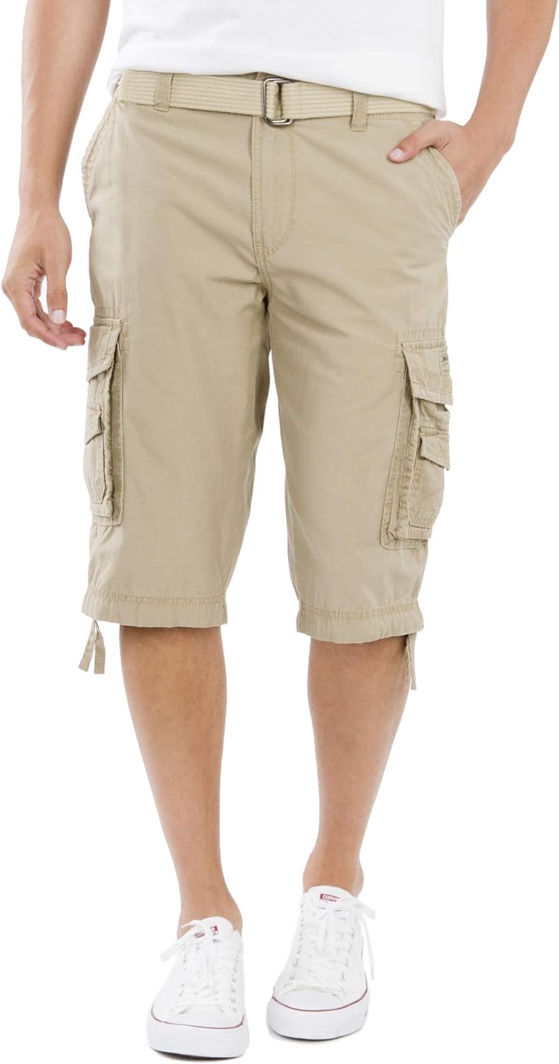 Unionbay Men's Cordova Belted Messenger Cargo Short - Reg and Big and Tall Sizes