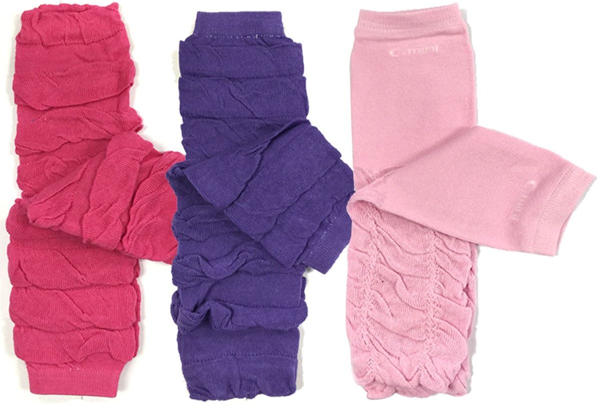 Bowbear Little Girls 3 Pair Gathered Ruffles Leg Warmers