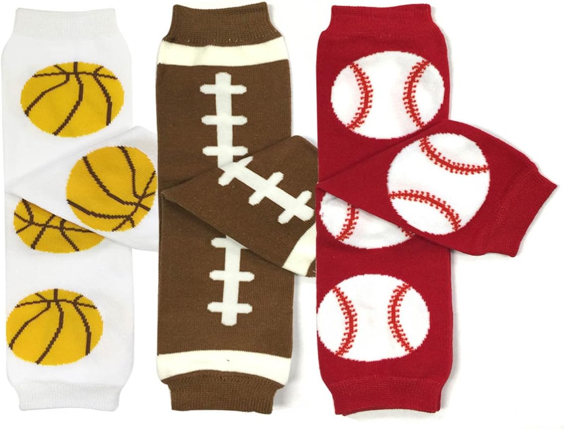 Bowbear Baby 3-Pair Playful Leg Warmers