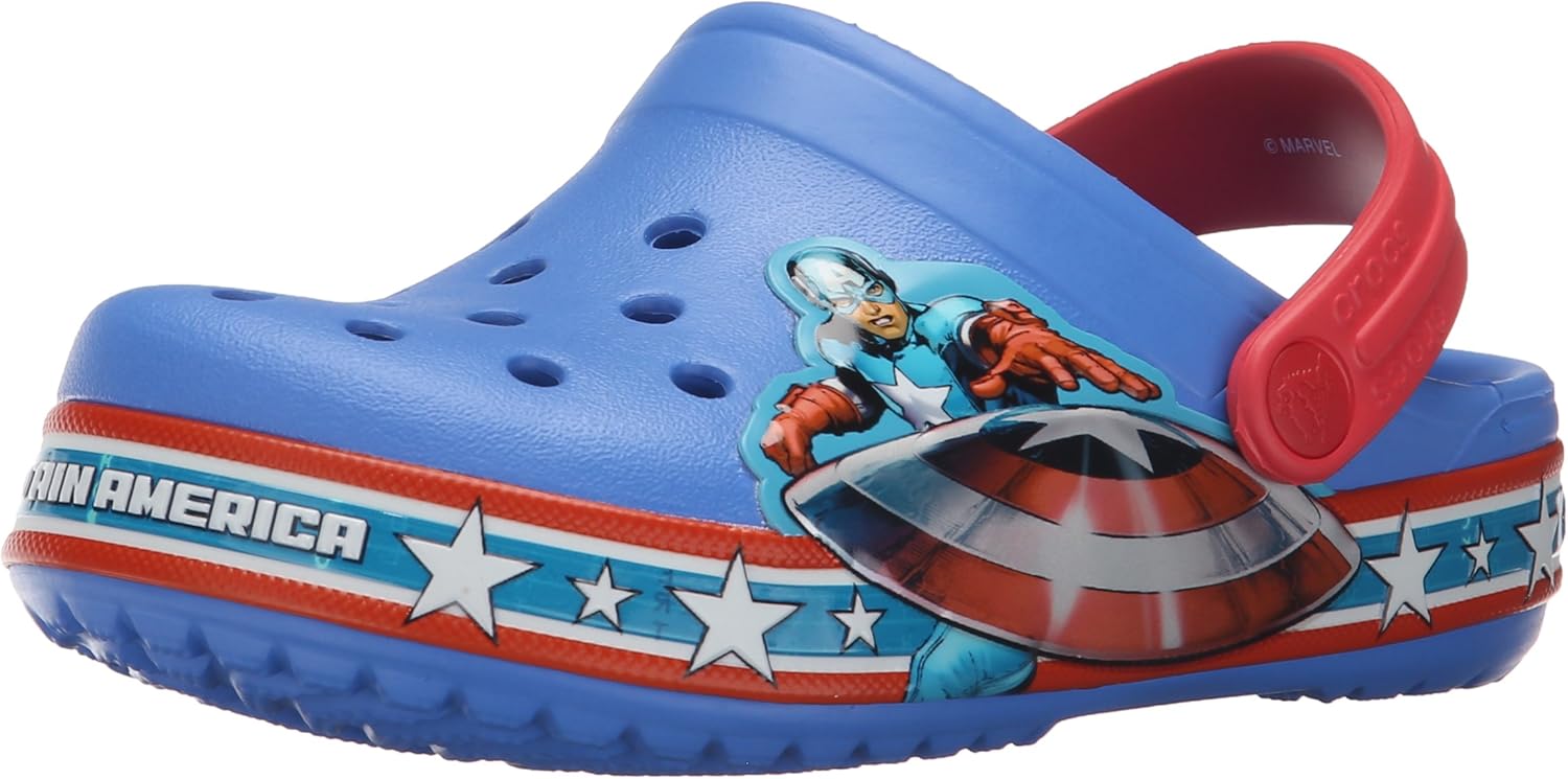 Crocs Kids' Crocband Fun Lab Captain America Clog