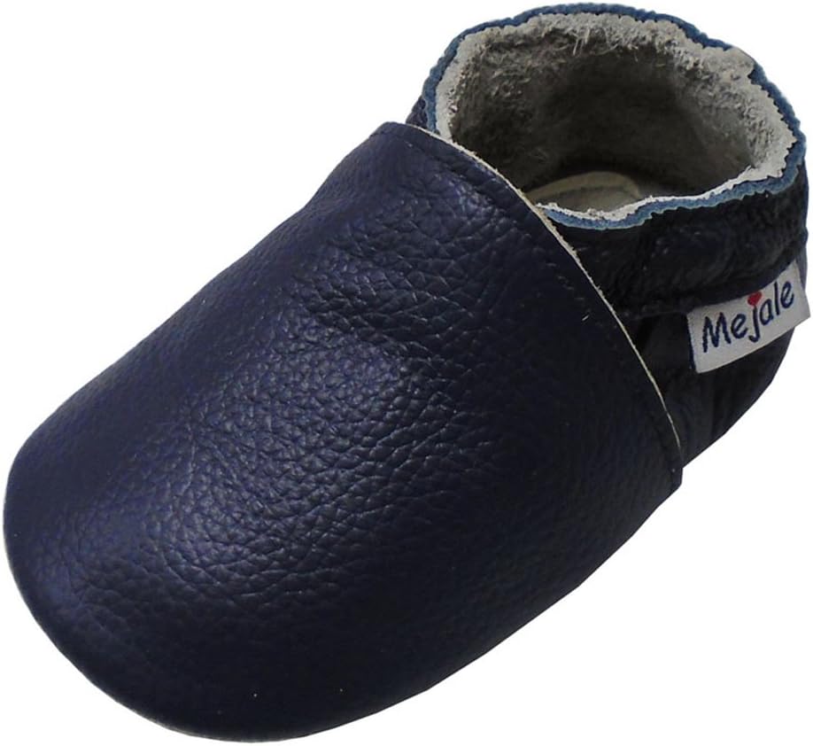 Mejale Baby Boy Girl Shoes Soft Soled Leather Moccasins Anti-Skid Infant Toddler Prewalker