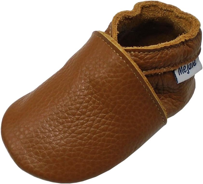 Mejale Baby Infant Toddler Shoes Slip-on Soft Sole Leather Moccasins Pre-Walkers