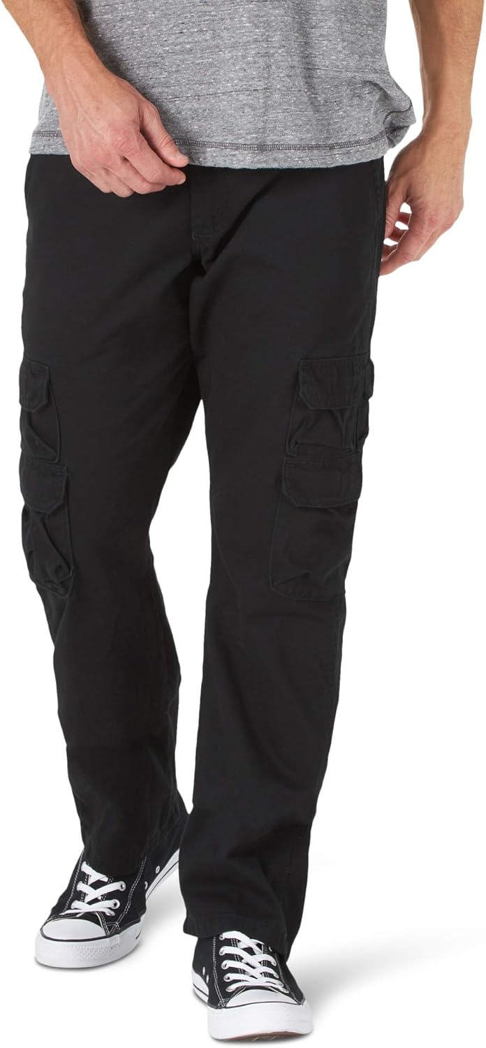 Wrangler Authentics Men's Premium Relaxed Fit Straight Leg Cargo Pant