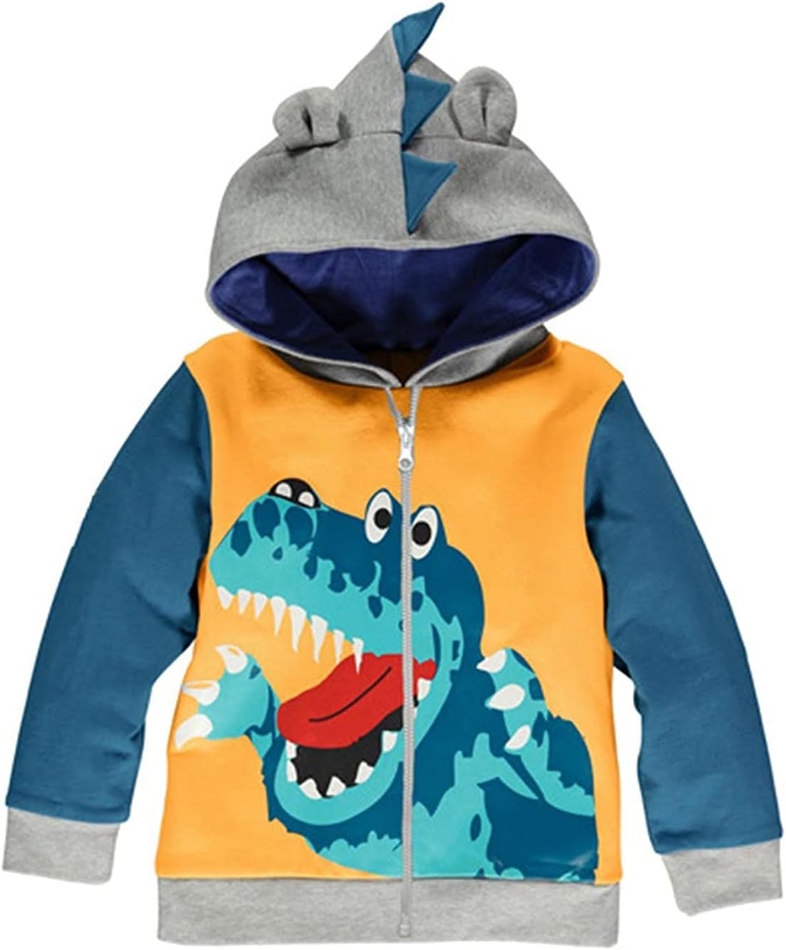 Little Hand Boys Hoodies Dinosaur Toddler Boys Jacket Kids Sweatshirts Long Sleeve Hooded Shirts 2-7 Years