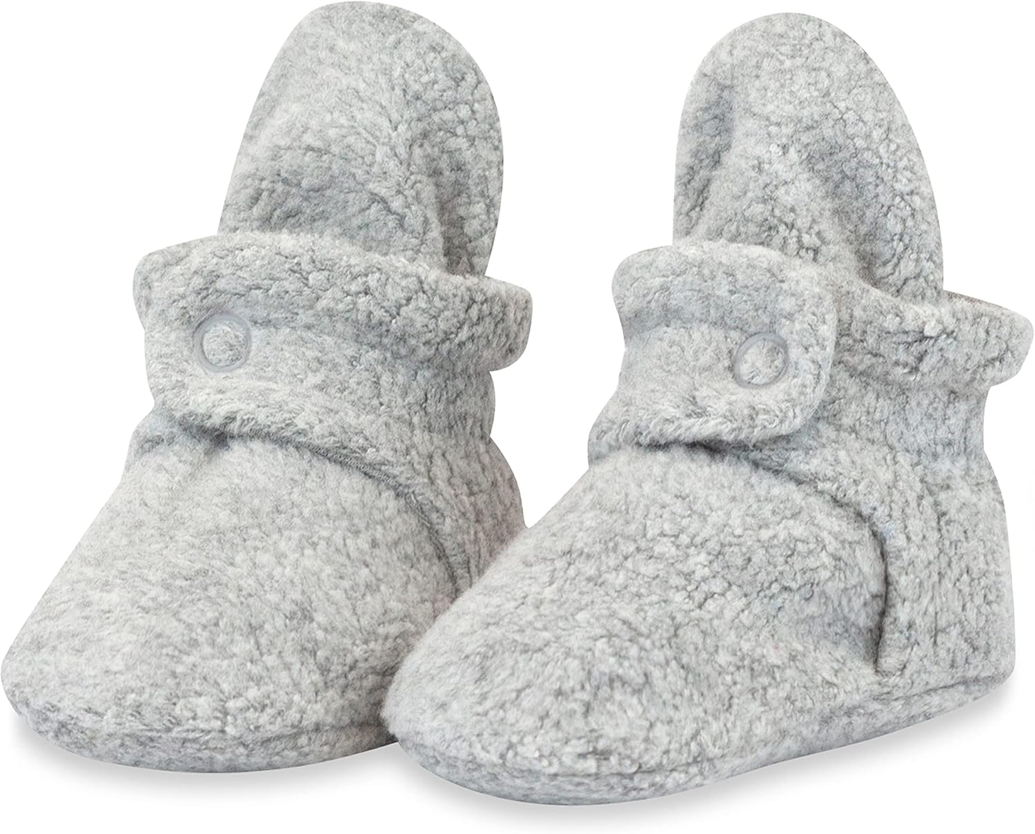 Zutano Unisex Fleece Baby Booties, Two Snap Closure, Newborn to 24 Months