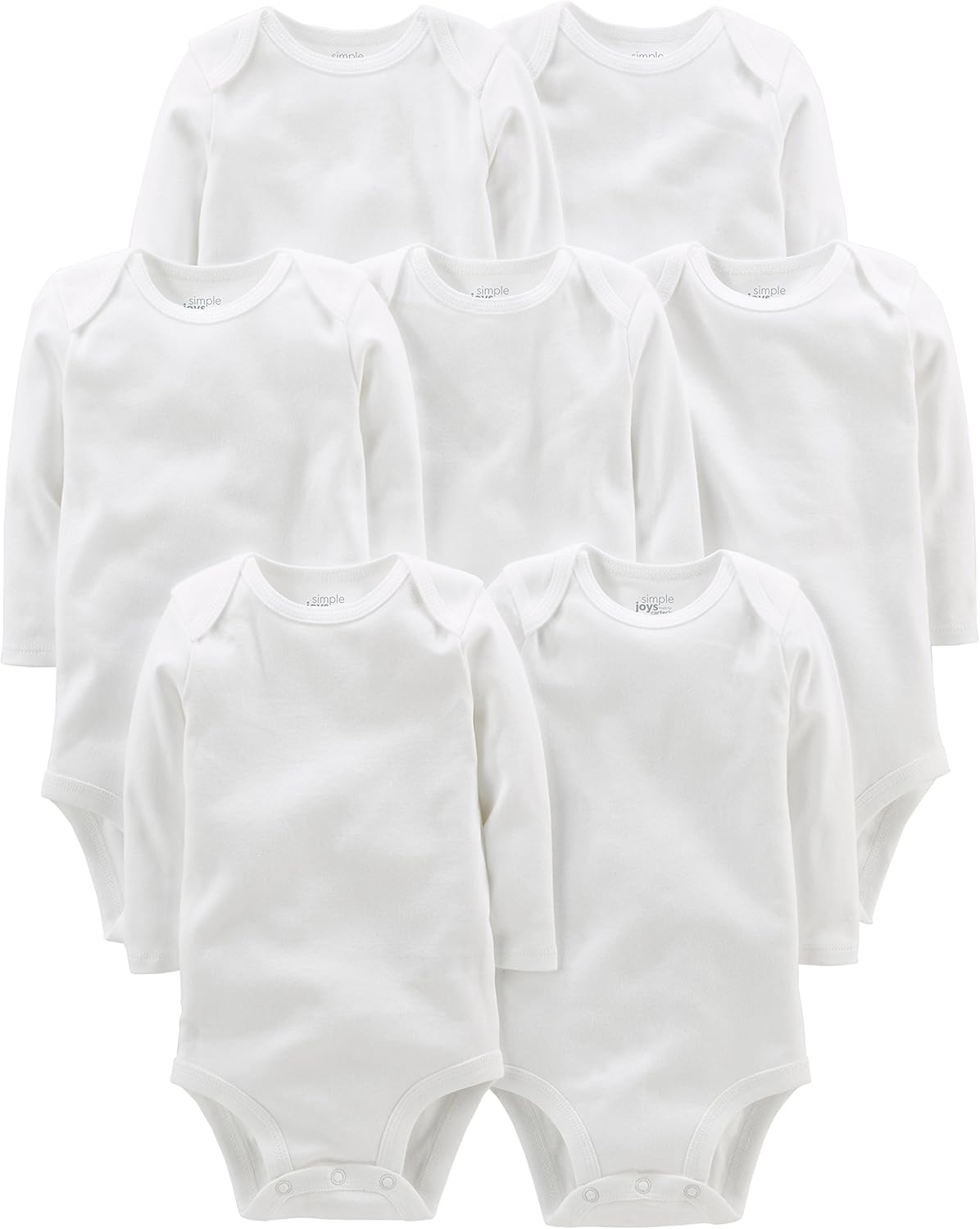 Simple Joys by Carter's unisex-baby 7-pack Long Sleeve Bodysuit