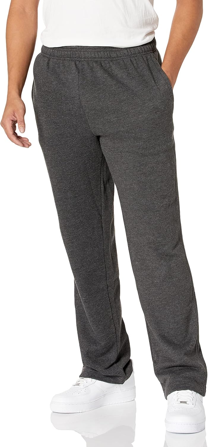 Amazon Essentials Men's Fleece Open Bottom Sweatpant (Available in Big & Tall)