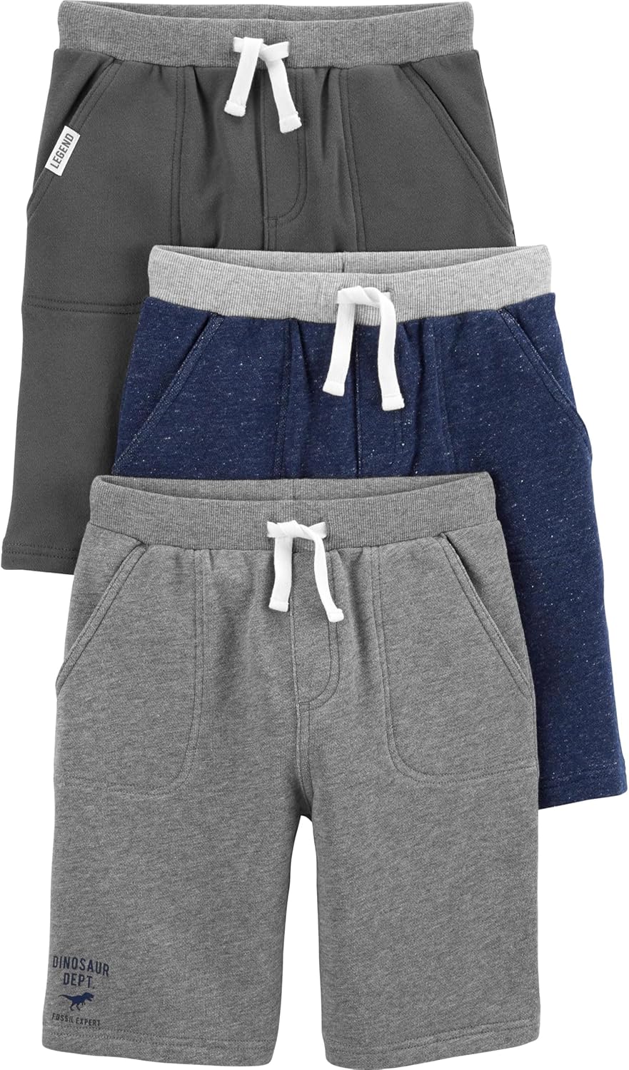 Simple Joys by Carter's Babies, Toddlers, and Boys' Knit Shorts, Pack of 3