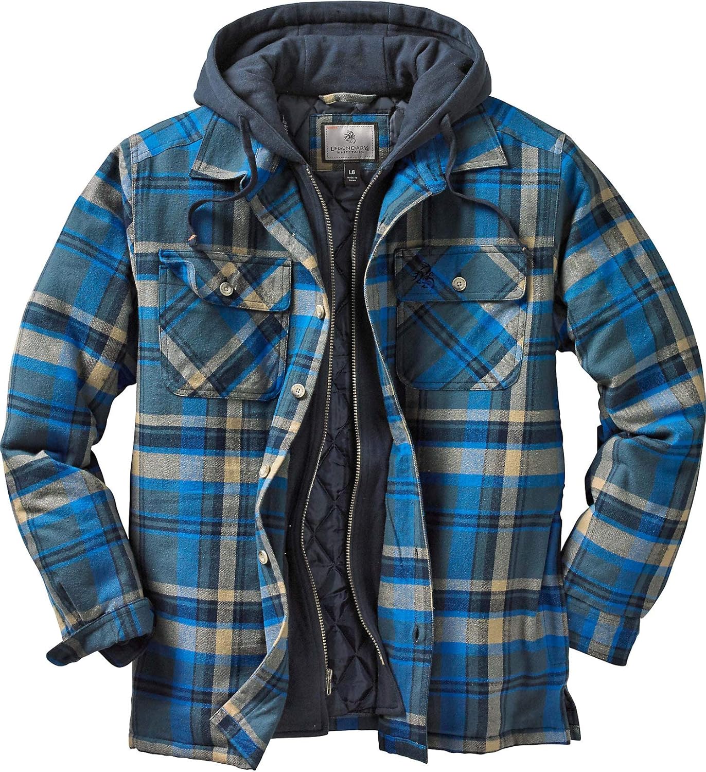 Legendary Whitetails Men's Maplewood Hooded Shirt Jacket