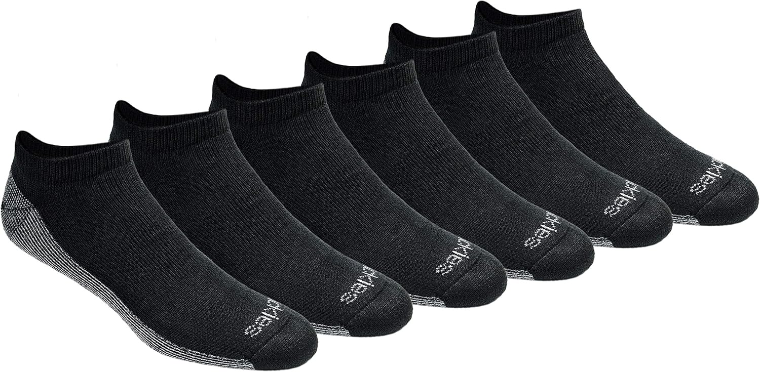 Dickies Men's Dri-tech Moisture Control No Show Socks, Available in M-XXL (6, 12 Pairs)