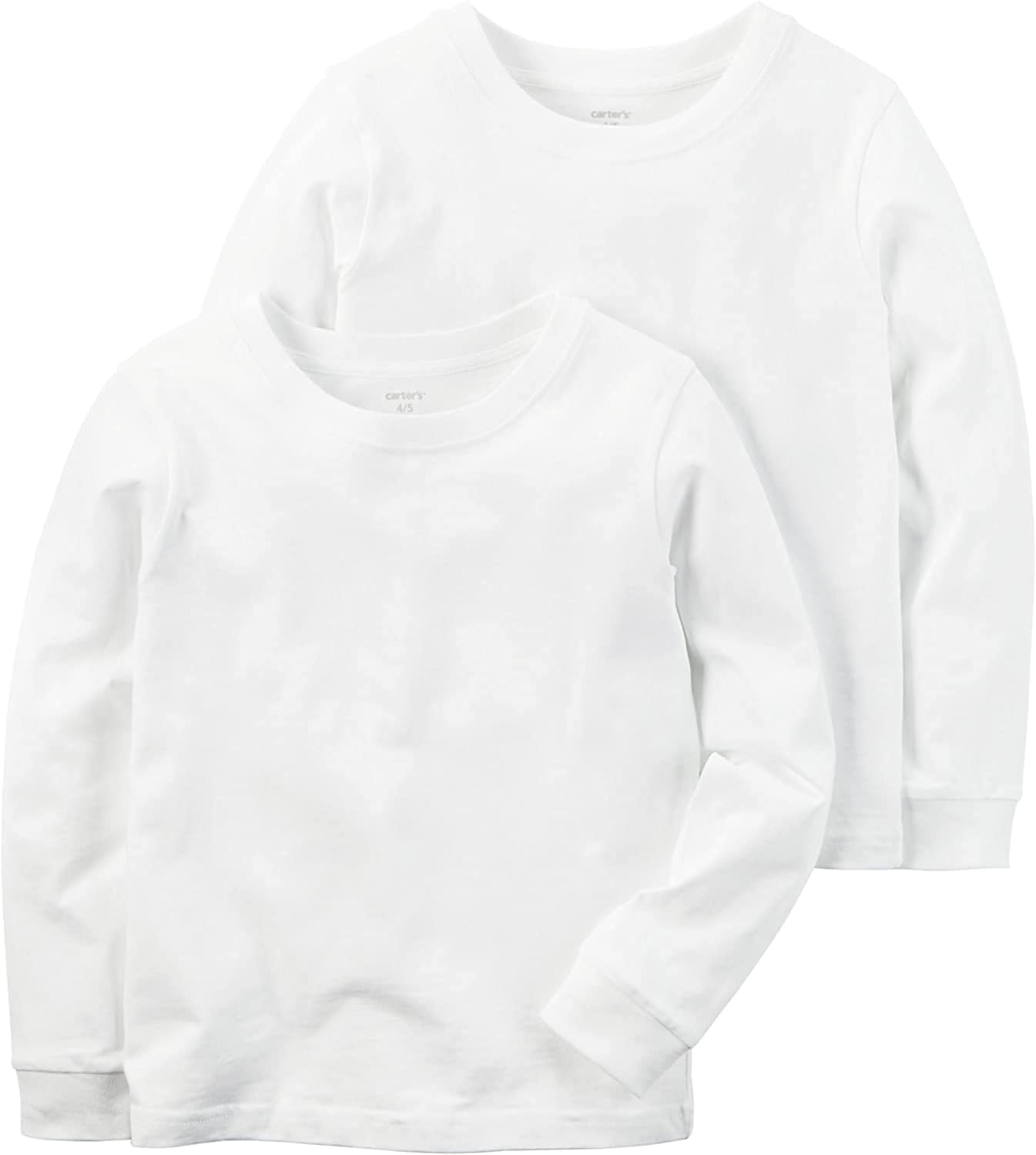 Carter's Little Boys' Long Sleeve 2-Pack Cotton Undershirts