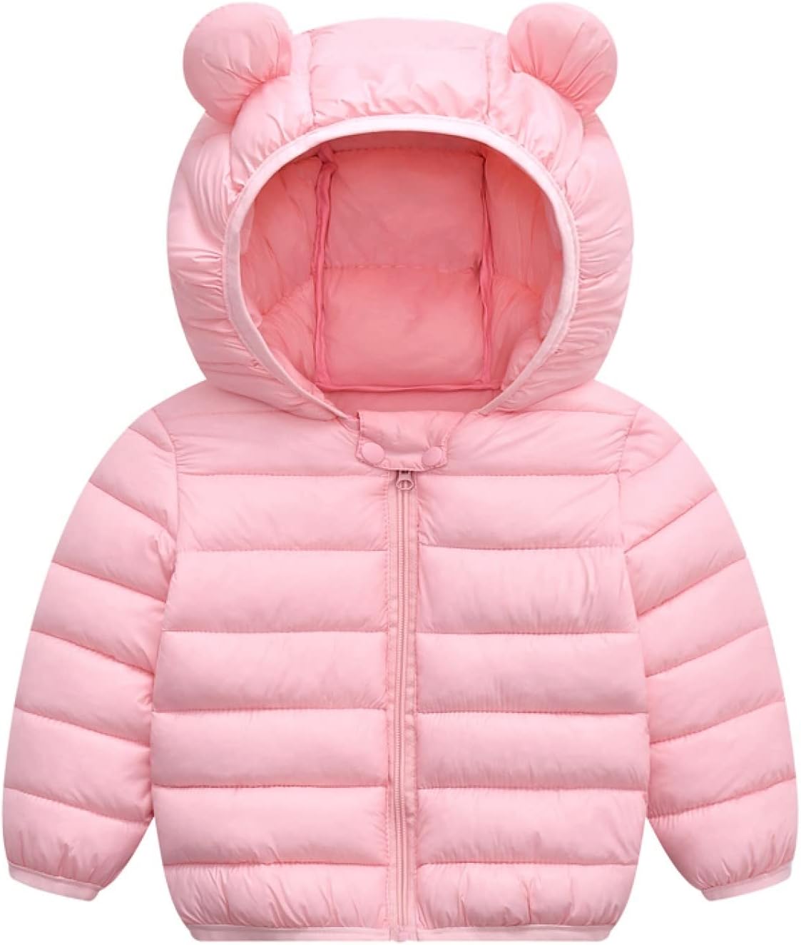 Winter Coats Puffer Padded Jacket for Toddler Boys Girls Kids Light Outwear Cute Bear Ears with Hoods Clothing