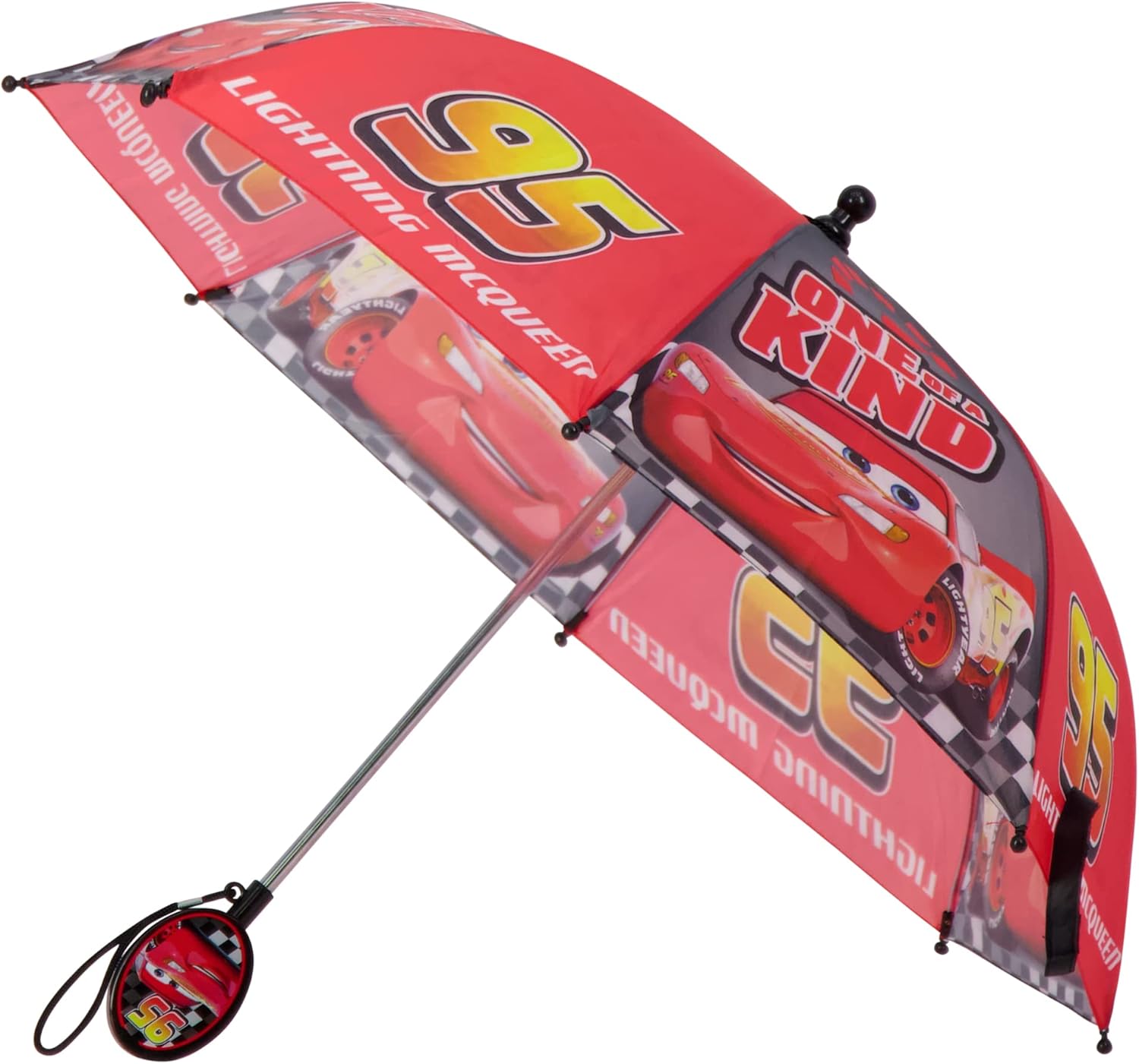 Disney Kids Umbrella, Lightning or Mickey Mouse Toddler and Little Boy Rain Wear for Ages 3-6