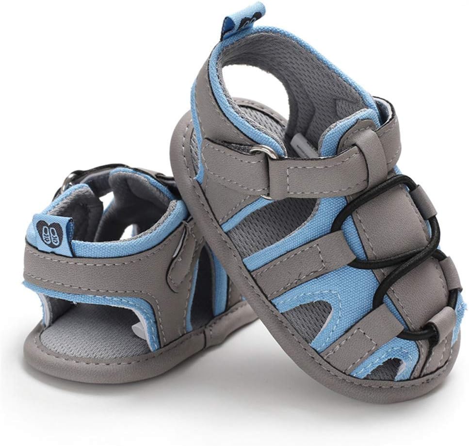 HsdsBebe Infant Baby Boys Girls Summer Beach Sandals Breathable Athletic Anti-slip Soft Sole Newborn First Walker Crib Shoes