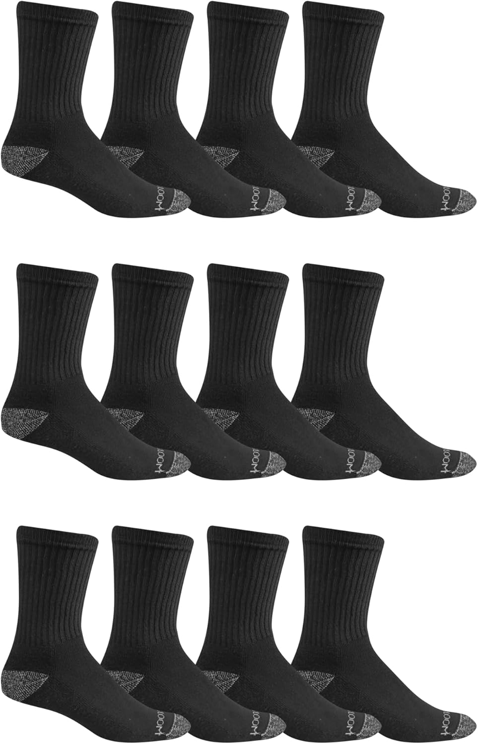 Fruit of the Loom Men's Dual Defense Crew Socks (12 Pack)