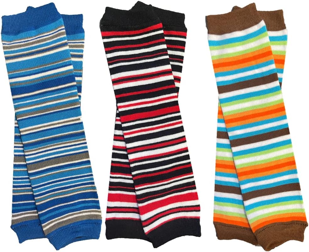 juDanzy 3 Pack of Baby and Toddler Boy Leg Warmers