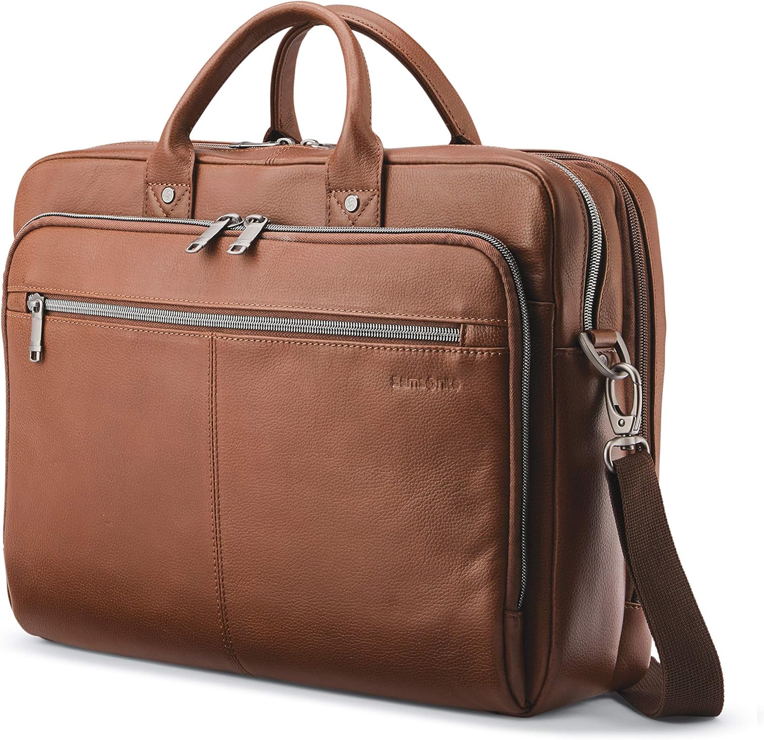 Samsonite Classic Leather Toploader Briefcase