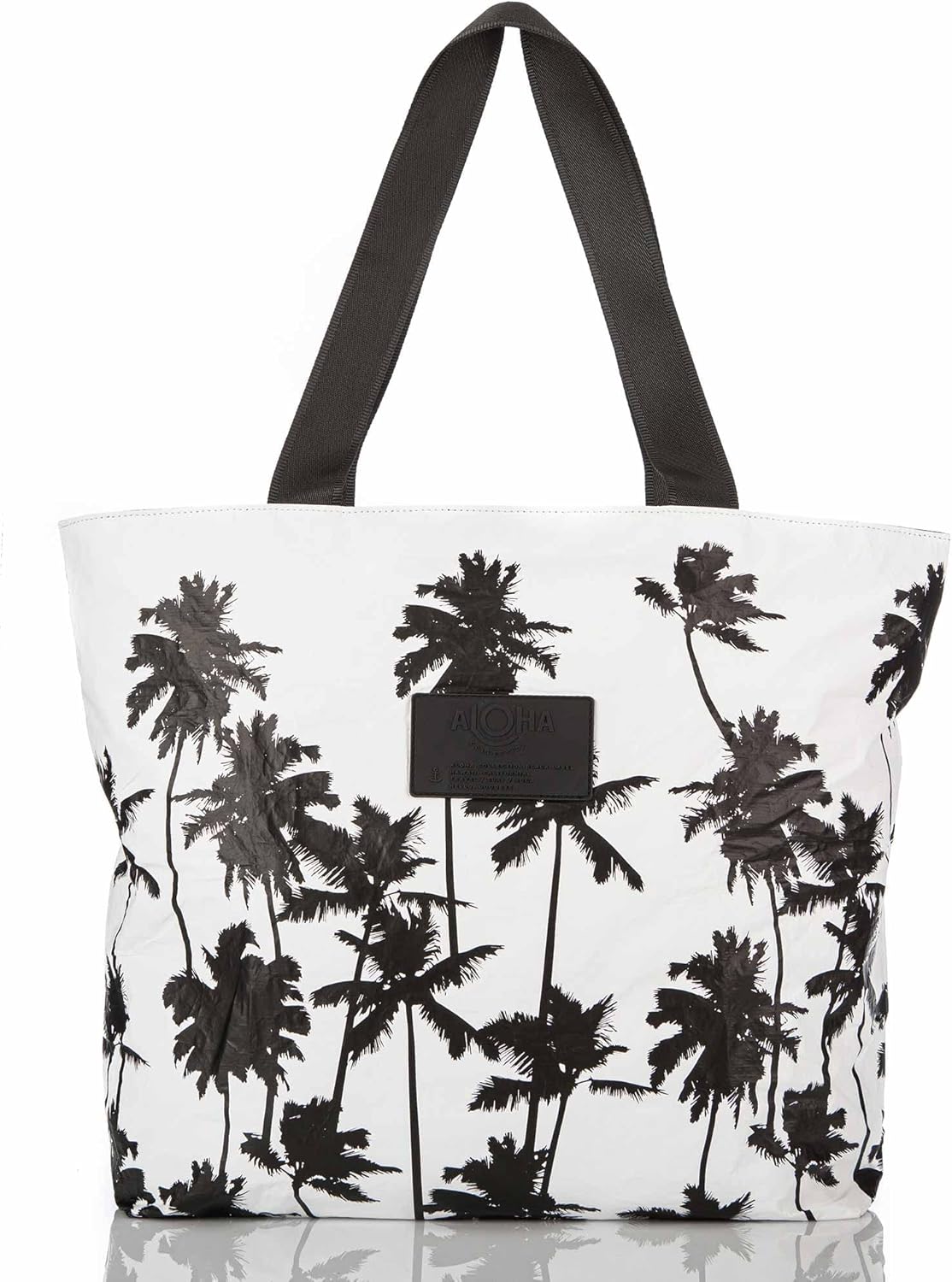 ALOHA Collection Tote Bag - Packable Splash-Proof Beach Bag with Zipper Top. Washable Tote Bag for Pool, Beach & Travel