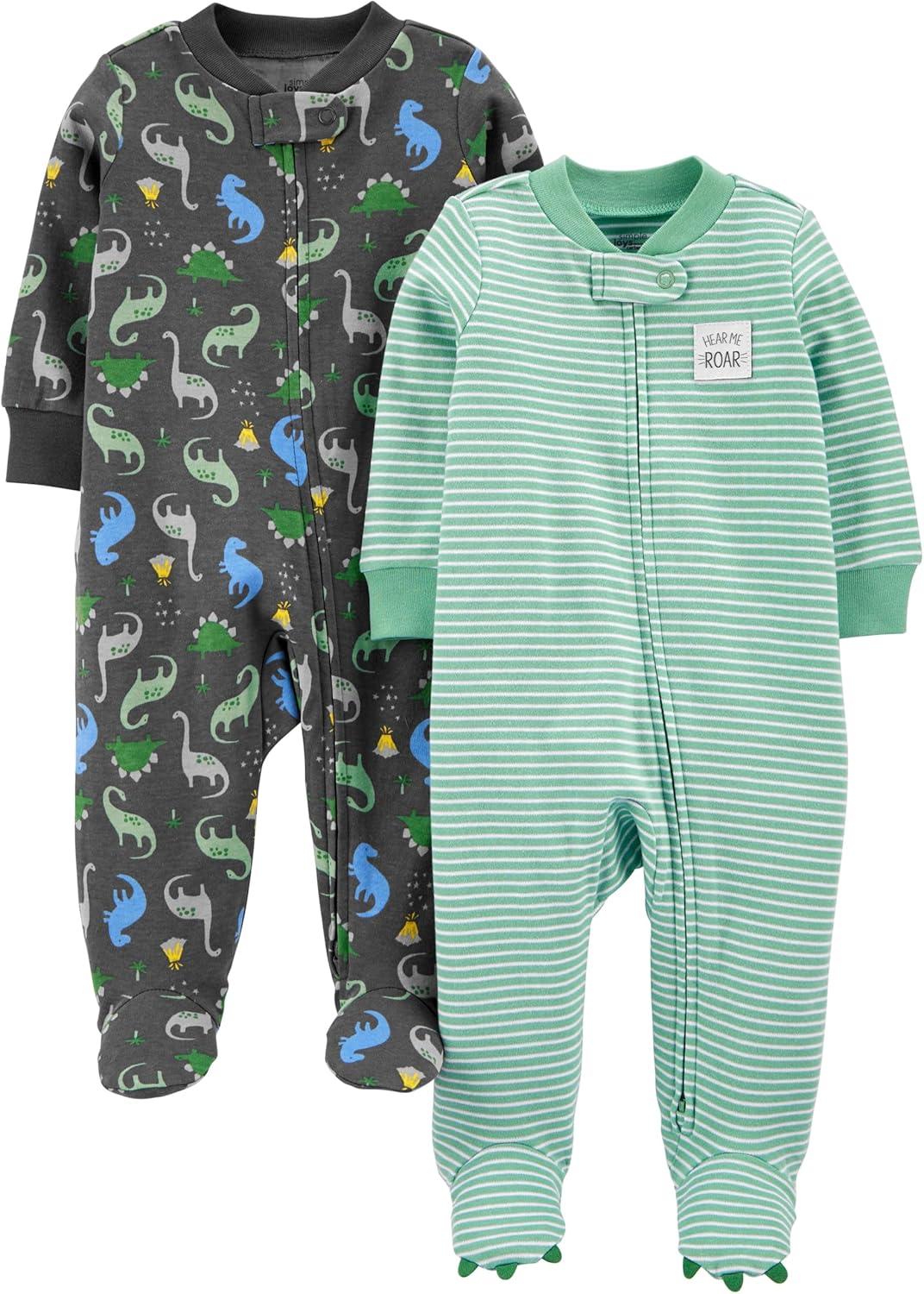 Simple Joys by Carter's Baby Boys' 2-Pack Cotton Sleep and Play