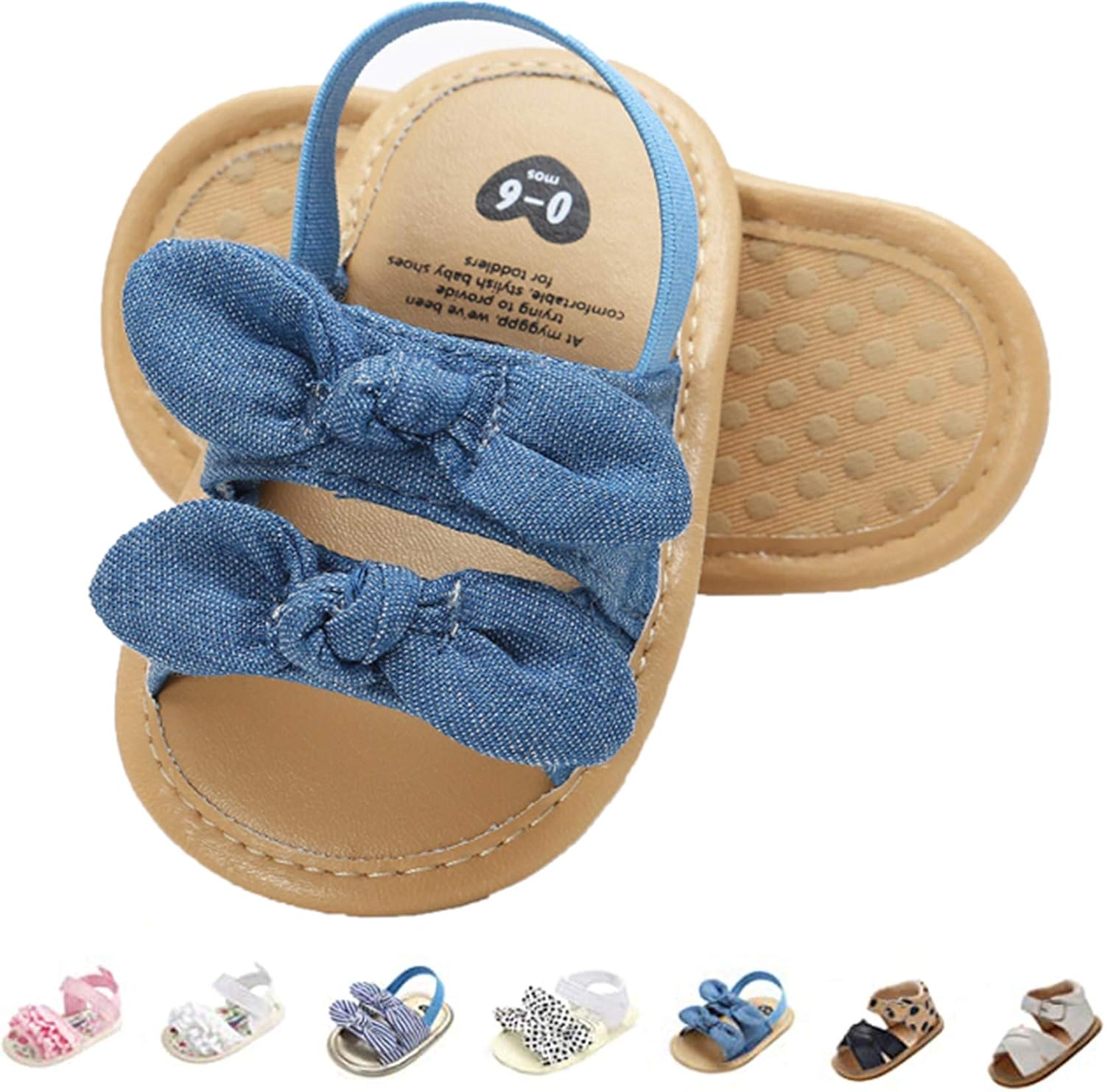 Baby Girls Sandals Summer Shoes Outdoor First Walker Toddler Girls Shoes for Summer