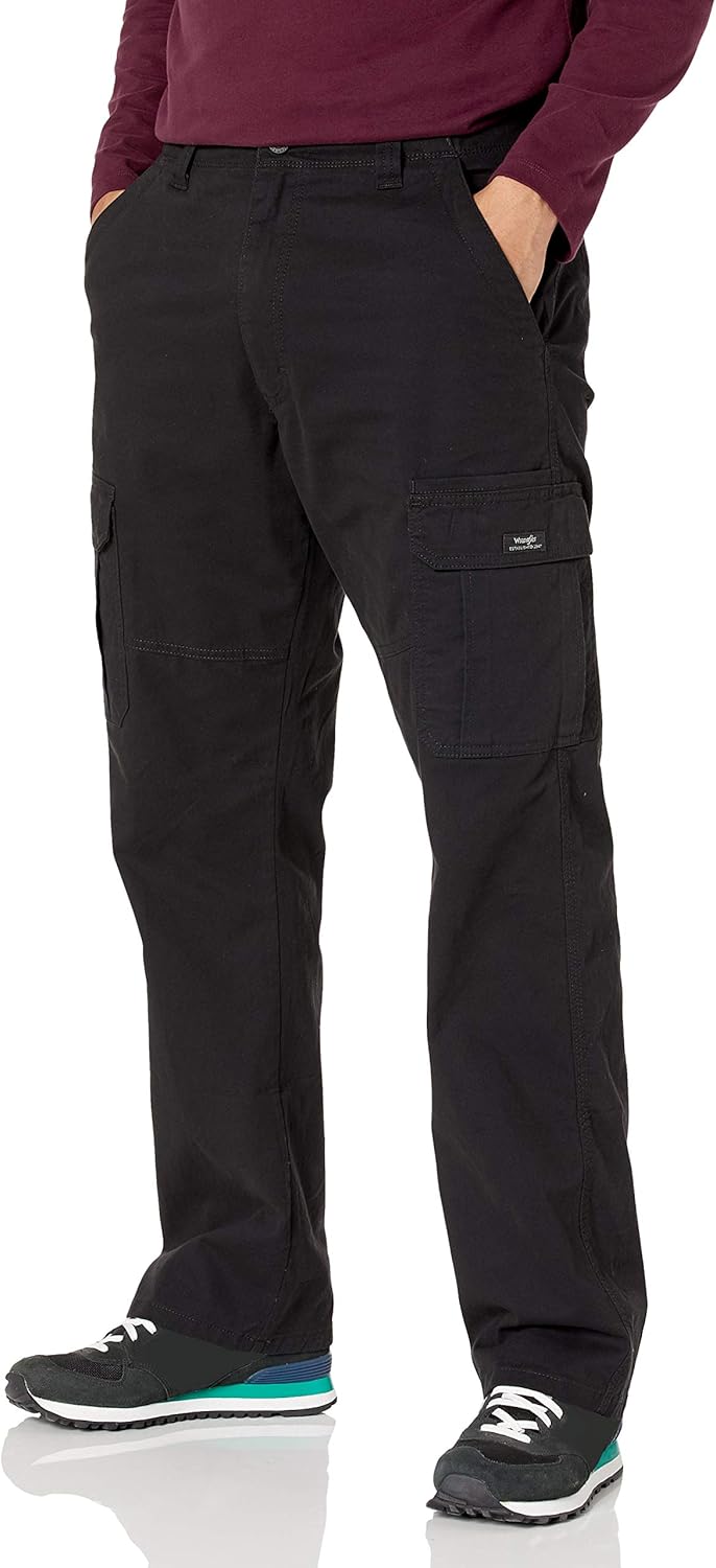 Wrangler Authentics Men's Relaxed Fit Stretch Cargo Pant