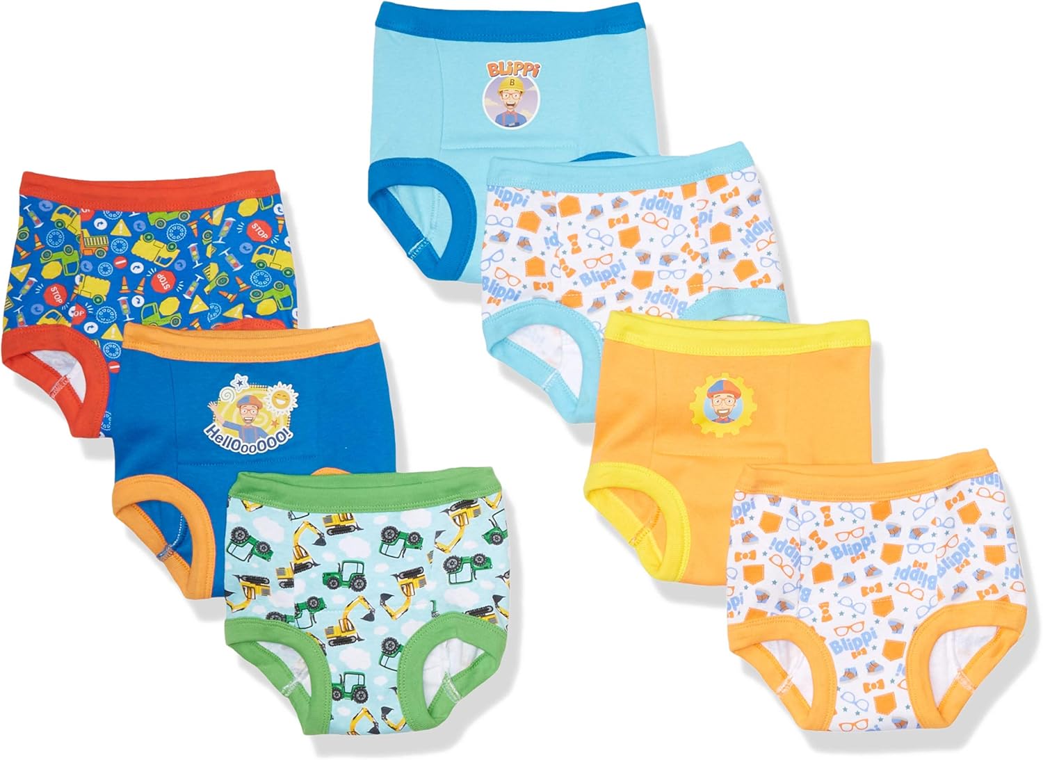 Blippi Baby Boys' Padded Potty Training Pants Come with Stickers and Success Chart in Sizes 18m, 2t, 3t, and 4t