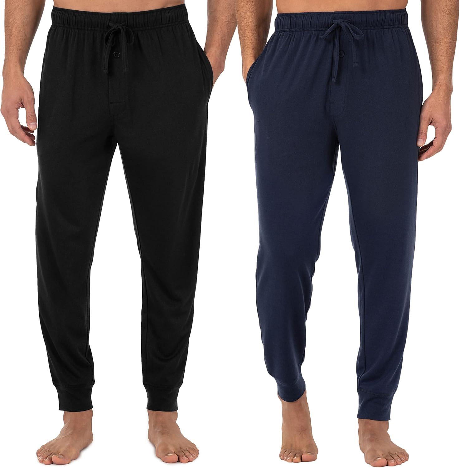 Fruit of the Loom Men's Jersey Knit Jogger Sleep Pant (1 and 2 Packs)