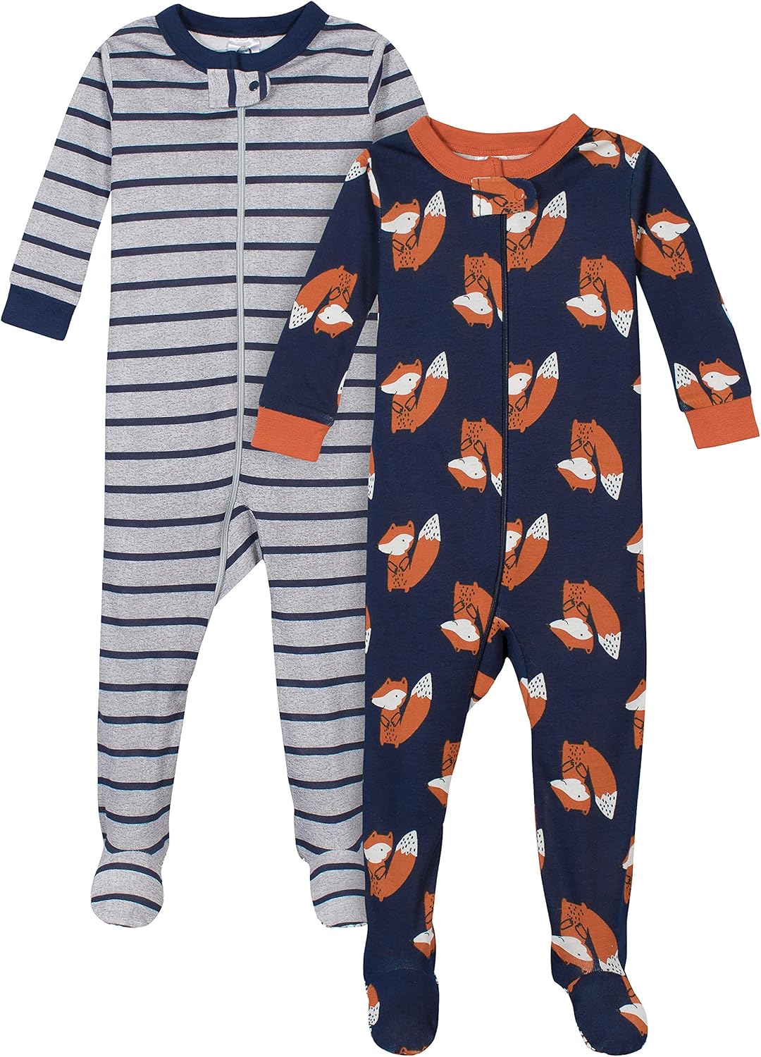 Gerber Baby Boys' 2-Pack Footed Pajamas