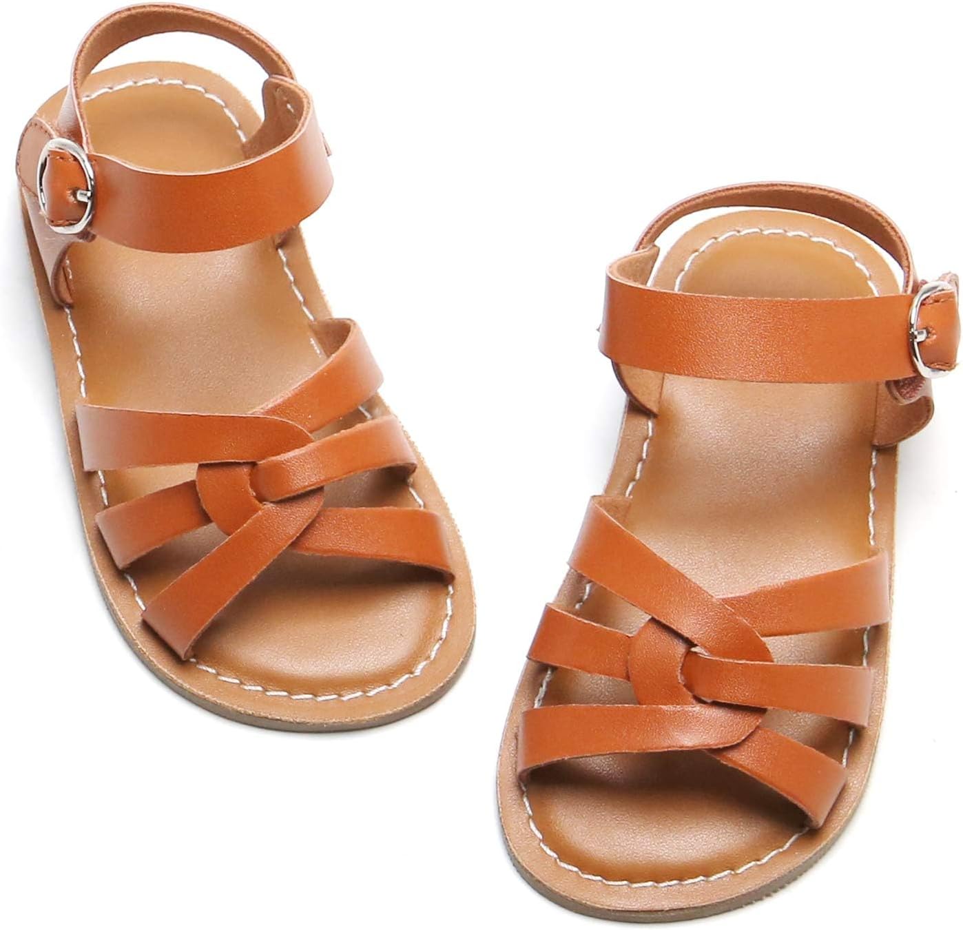 Felix & Flora Toddler Girl Sandals - Little Girl Easter Summer Dress Shoes Lightweight Open Toe Beach Holiday.