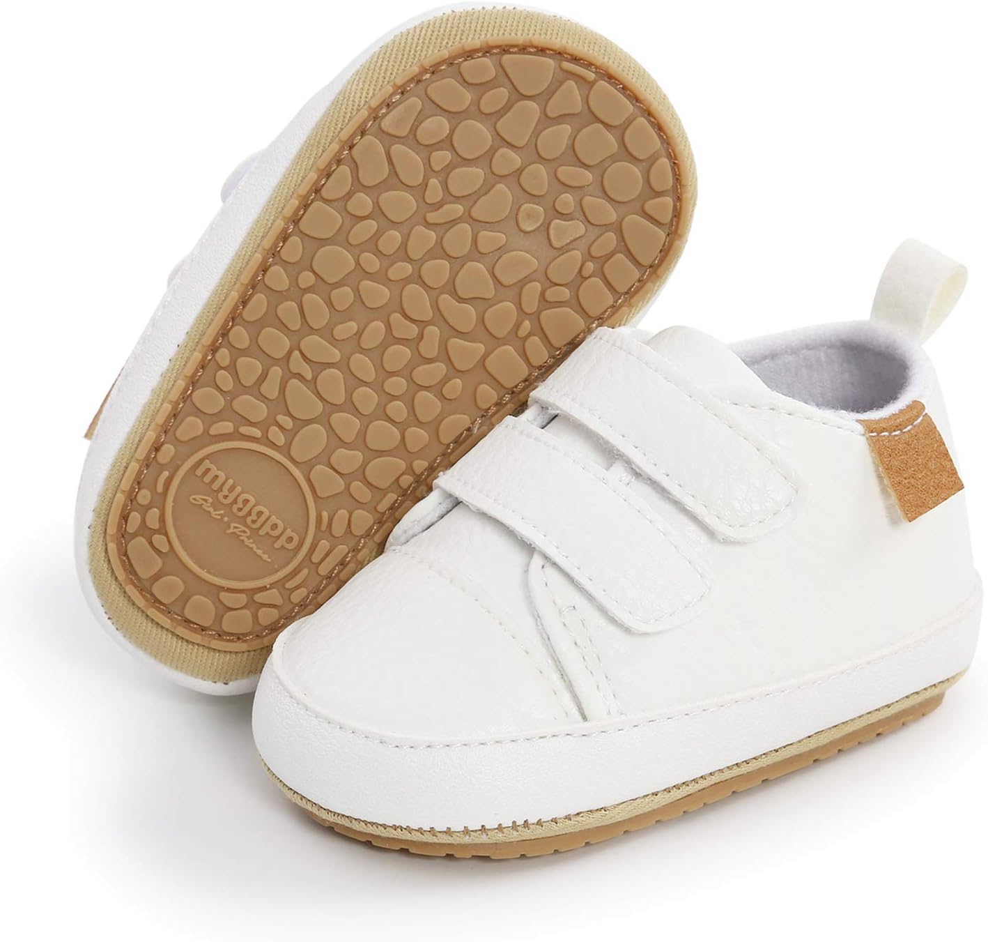 Unisex Baby Boys Girls High-Top Ankle Sneakers Soft Rubber Sole Infant Crib Shoes Toddler First Walkers