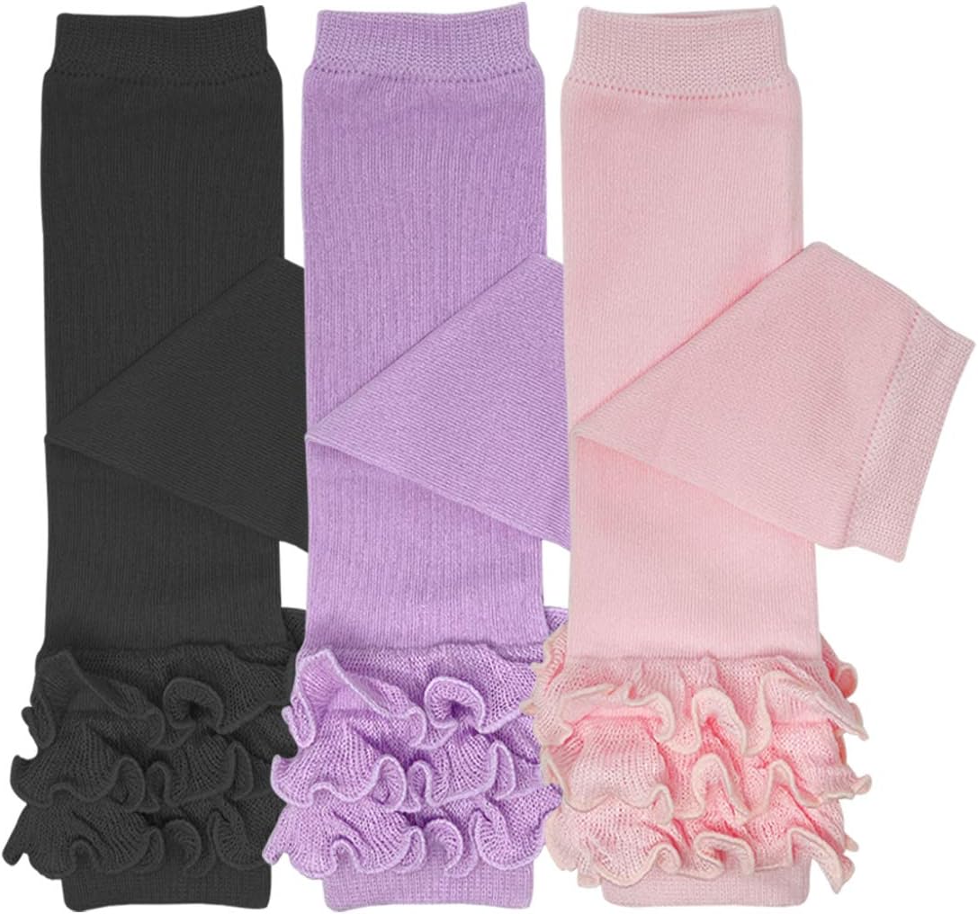 Bowbear 3 Pair Cheerful Ruffles Baby Leg Warmers