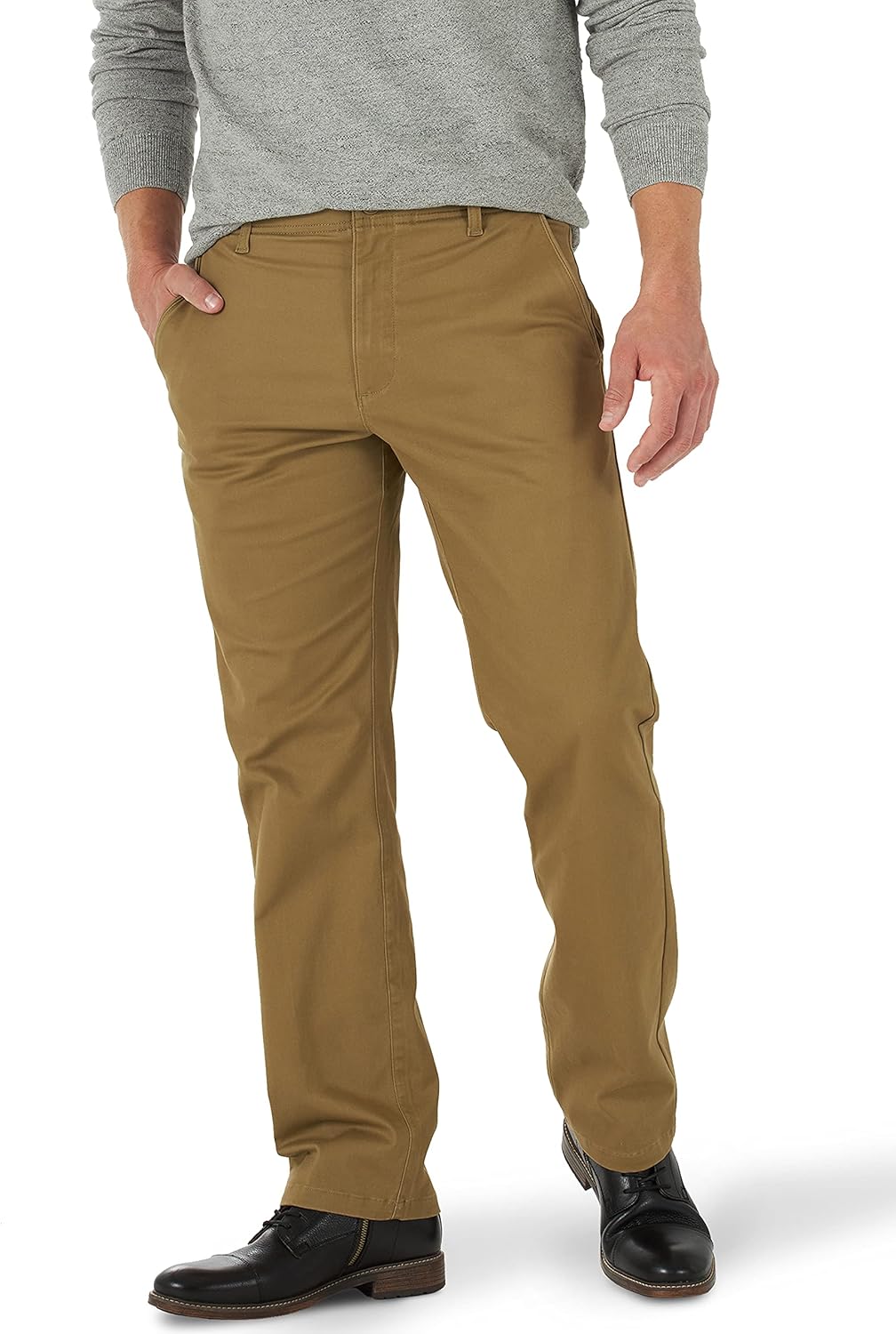 Lee Men's Extreme Motion Flat Front Regular Straight Pant