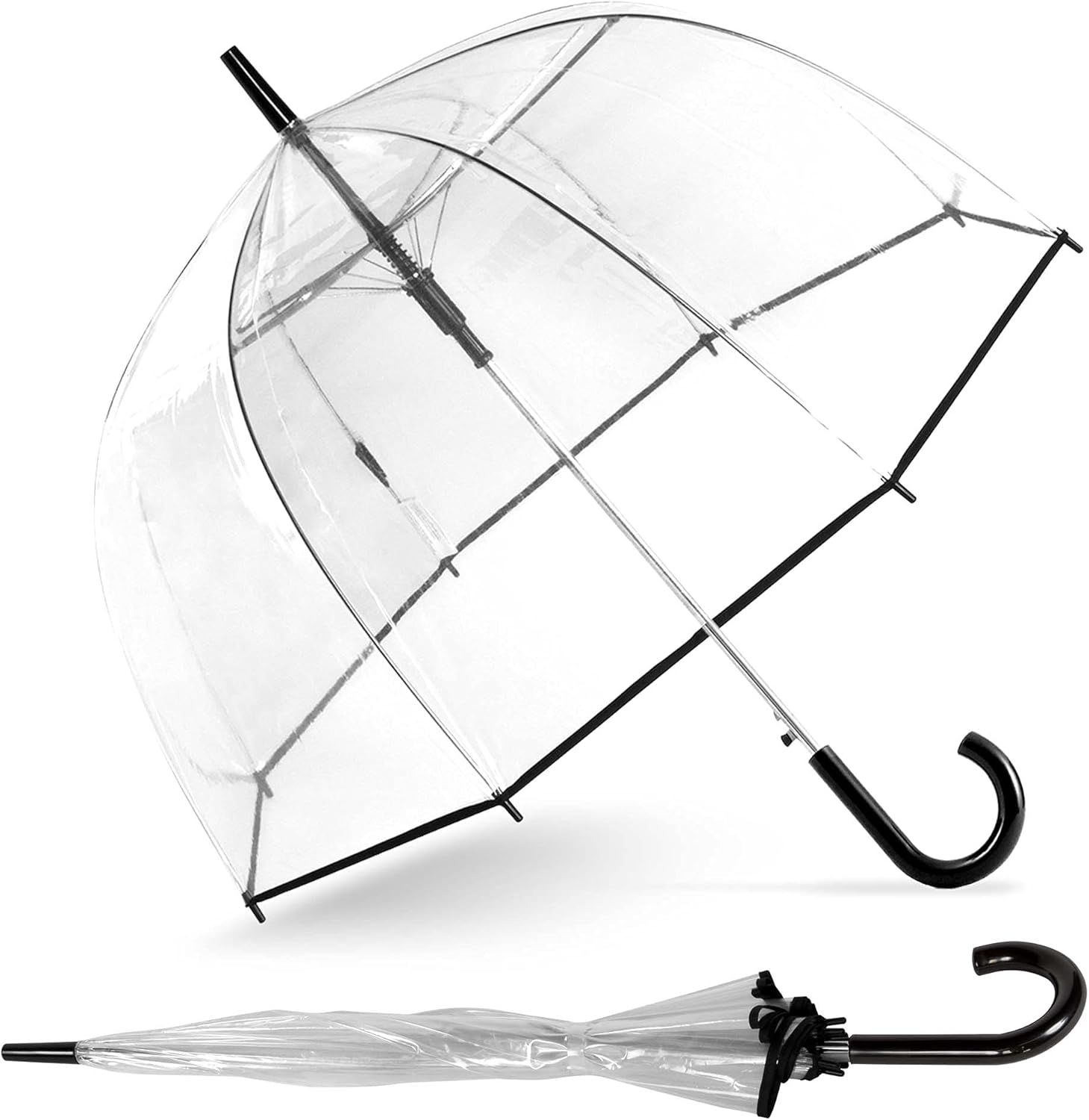 ShedRain Bubble Umbrella - See Through, Rain & Windproof Umbrella - Perfect for Weddings, Prom, Outdoor Events - Automatic Open