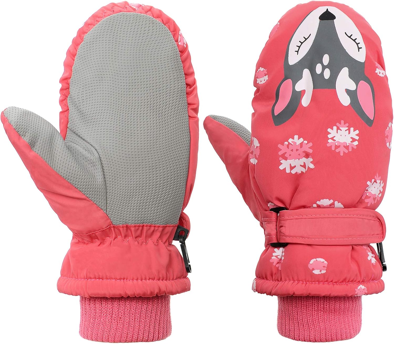 American Trends Toddler Mittens Winter Snow Glove Waterproof Mitten Warm Fleece Kid Ski Gloves for Boys Girls