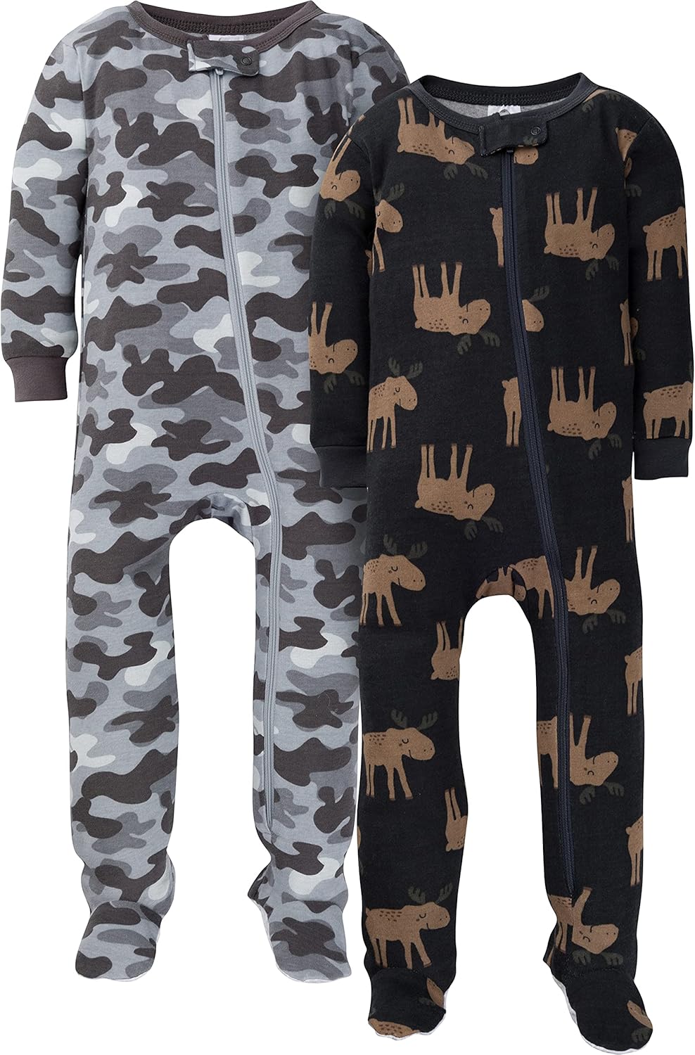 Gerber Baby Boys' 2-Pack Footed Pajamas