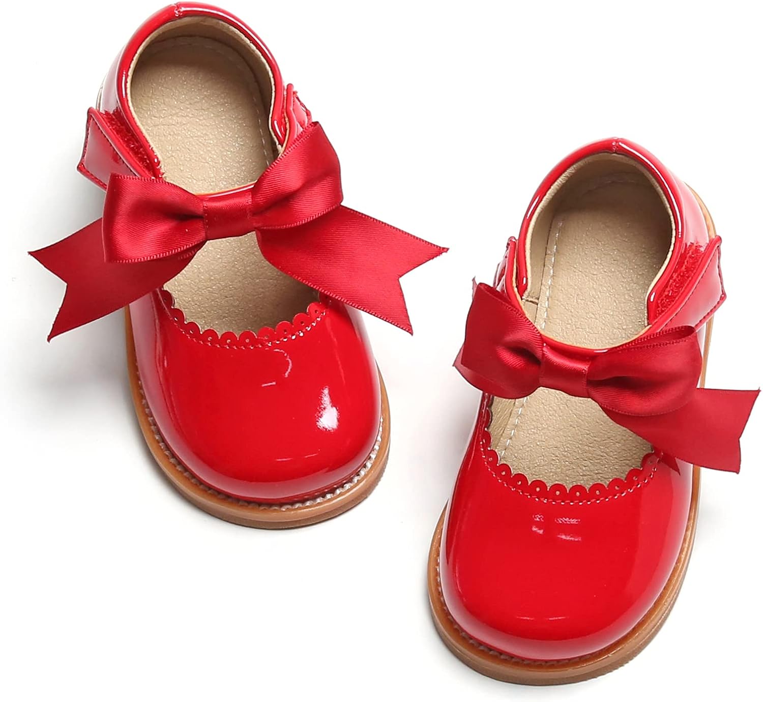 Otter MOMO Toddler/Little Girls Mary Jane Ballerina Flats Shoes Slip-on School Party Dress Shoes