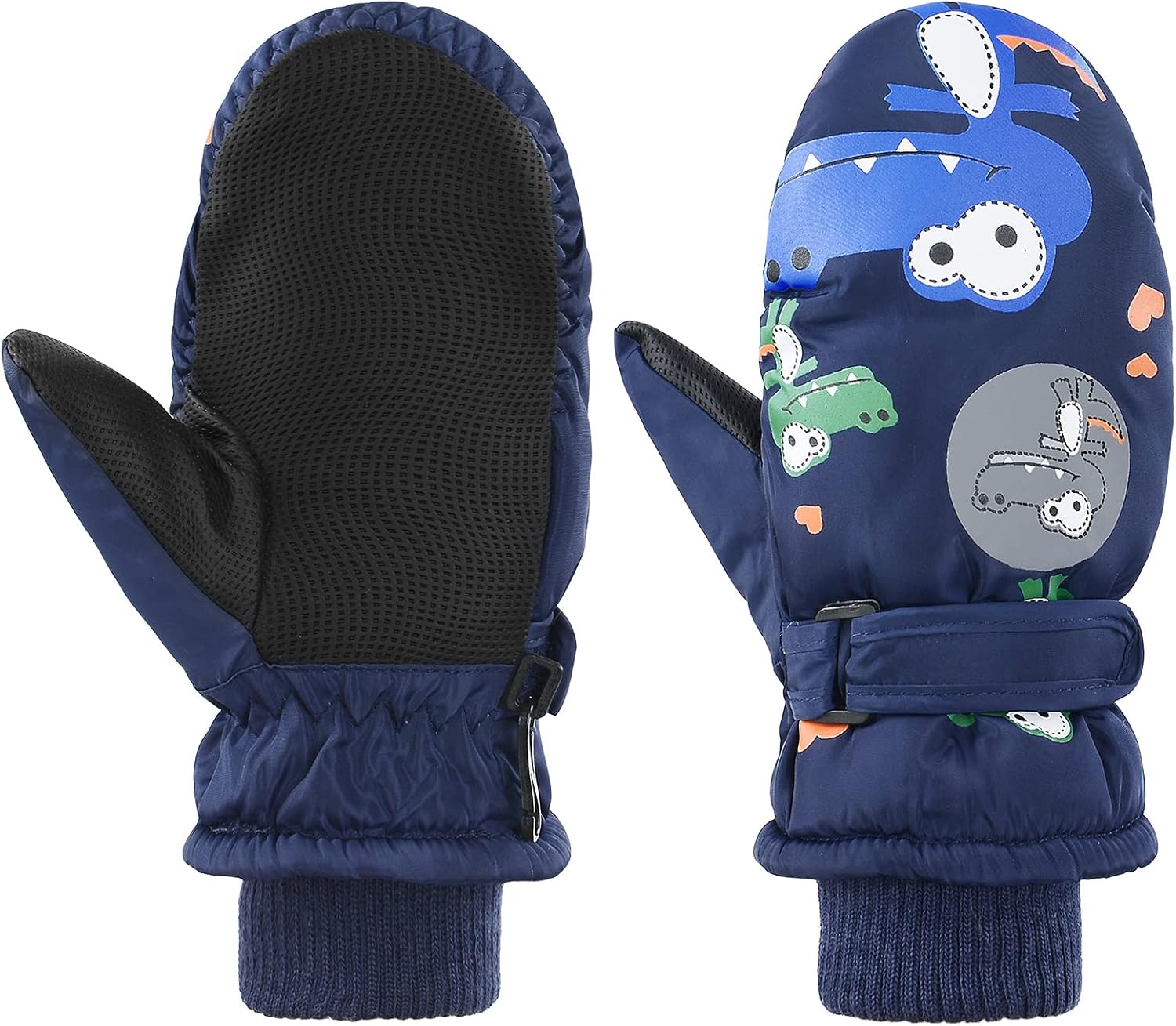 American Trends Toddler Winter Mittens Waterproof Boy Ski Gloves Warm Fleece Snow Mitten for Baby Boy Girl Cold Weather