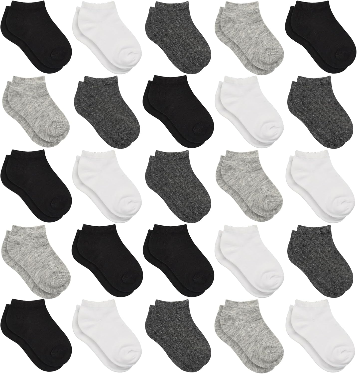 Kids Socks, 25 Pairs Toddler Socks Low Cut for Boys Girls(0-14 Years Old), 25 Pairs Children Ankle Socks Set