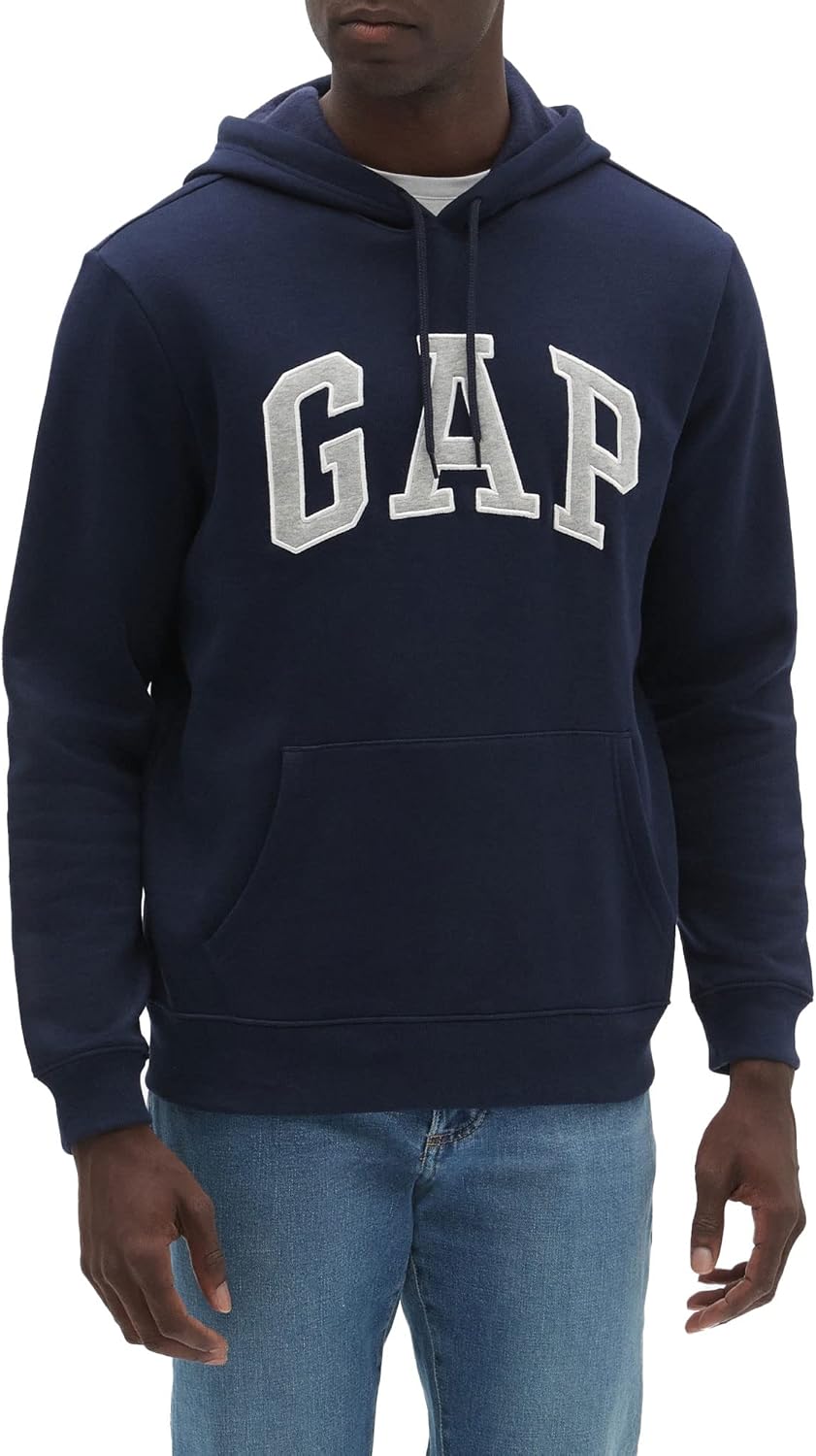 GAP Men's Logo Fleece Hoodie Hooded Sweatshirt