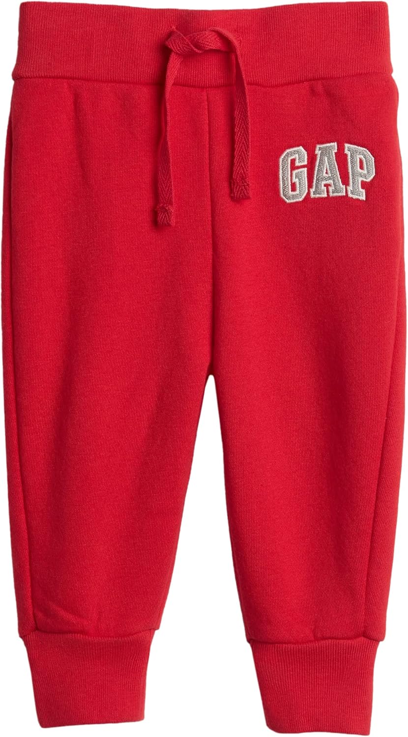 GAP Baby Boys' Logo Pull-on Jogger Sweatpants