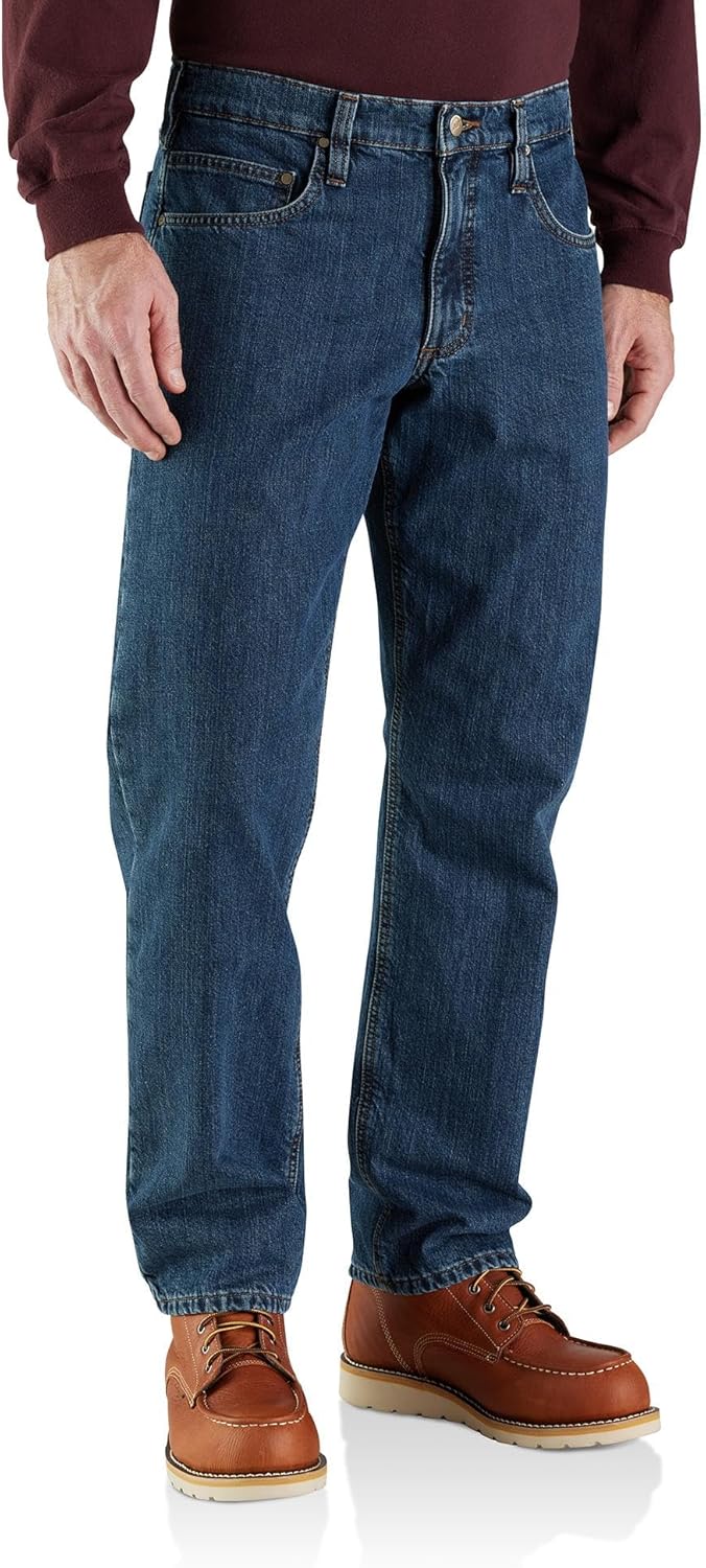 Carhartt Men's Relaxed Fit Flannel-Lined 5-Pocket Jean