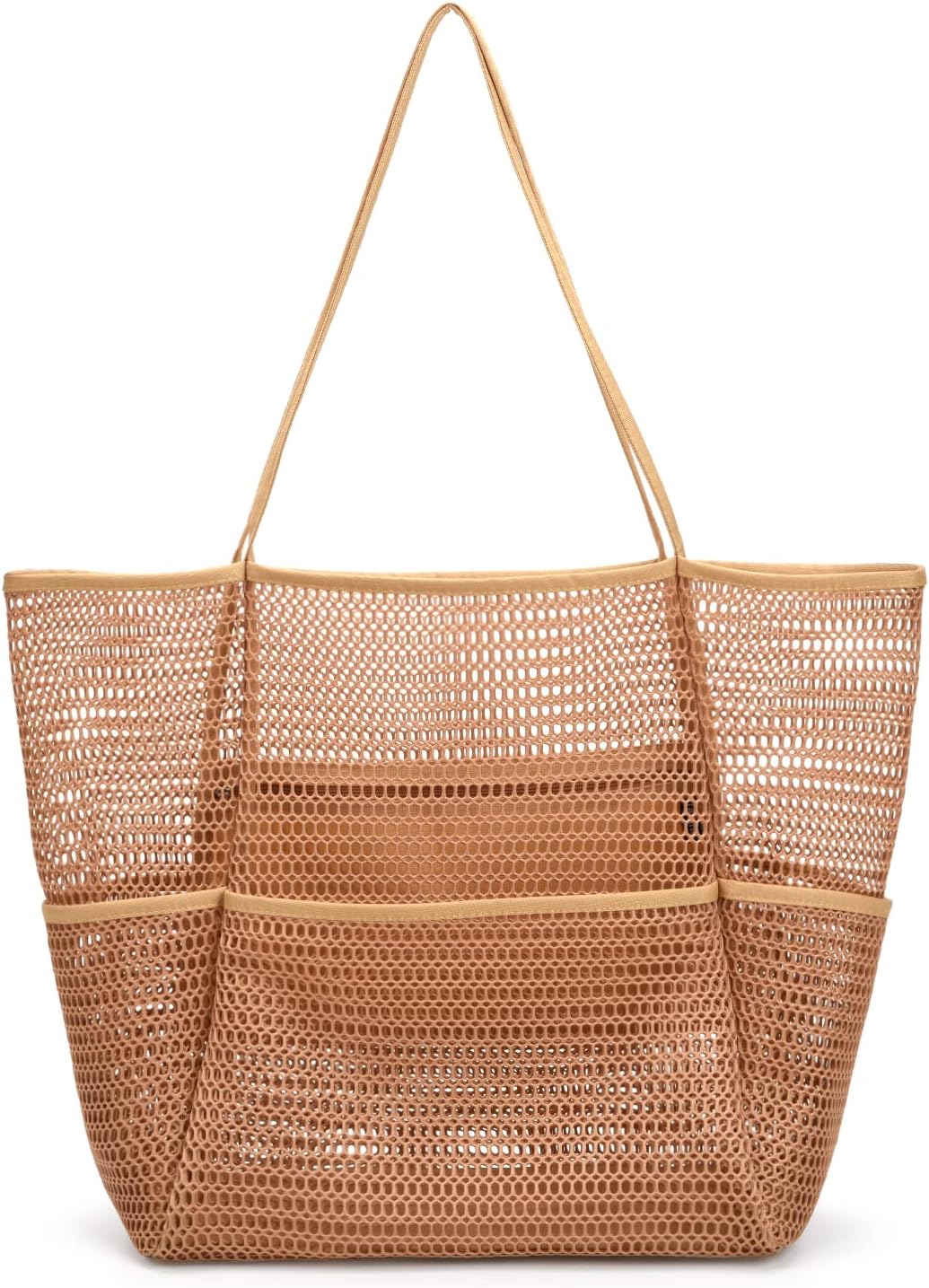 Beach Bag - Mesh Beach Tote Bag for Women Valentines Day Gifts for Her Waterproof Pool Bag for Beach Vacation Pool Travel