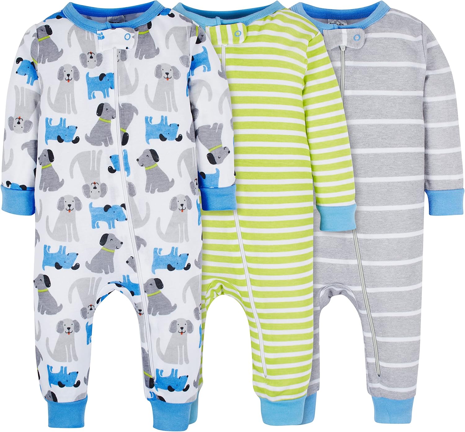 Onesies Brand baby-boys 3-pack Snug Fit One-piece Cotton Pajamas